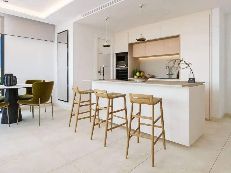 NEW BUILD RESIDENTIAL COMPLEX IN FUENGIROLA& & New build development, just a few metres from the beach, in the most exclusive area of Fuengirola city centre.& & Reidential complex is an exclusive development of 116 new build apartments in the 