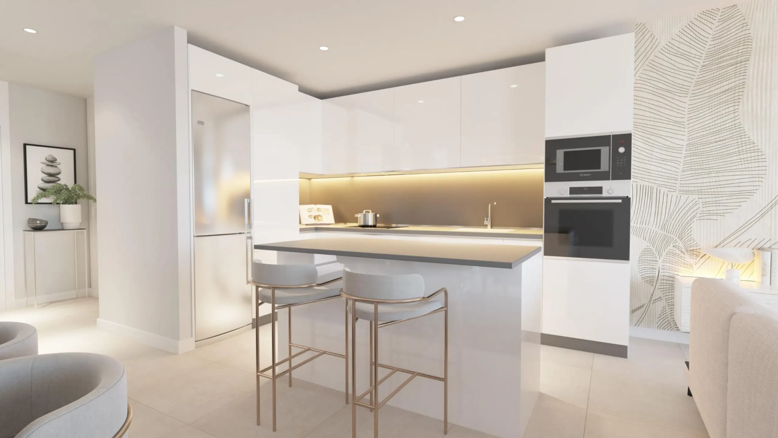 NEW BUILD RESIDENTIAL COMPLEX NEAR ESTEPONA& & New Build an exclusive development of apartments and townhouses located in the privileged setting of Estepona's Golden Mile.& & Modern properties with 2 and 3 bedrooms enjoy spacious southwest fac
