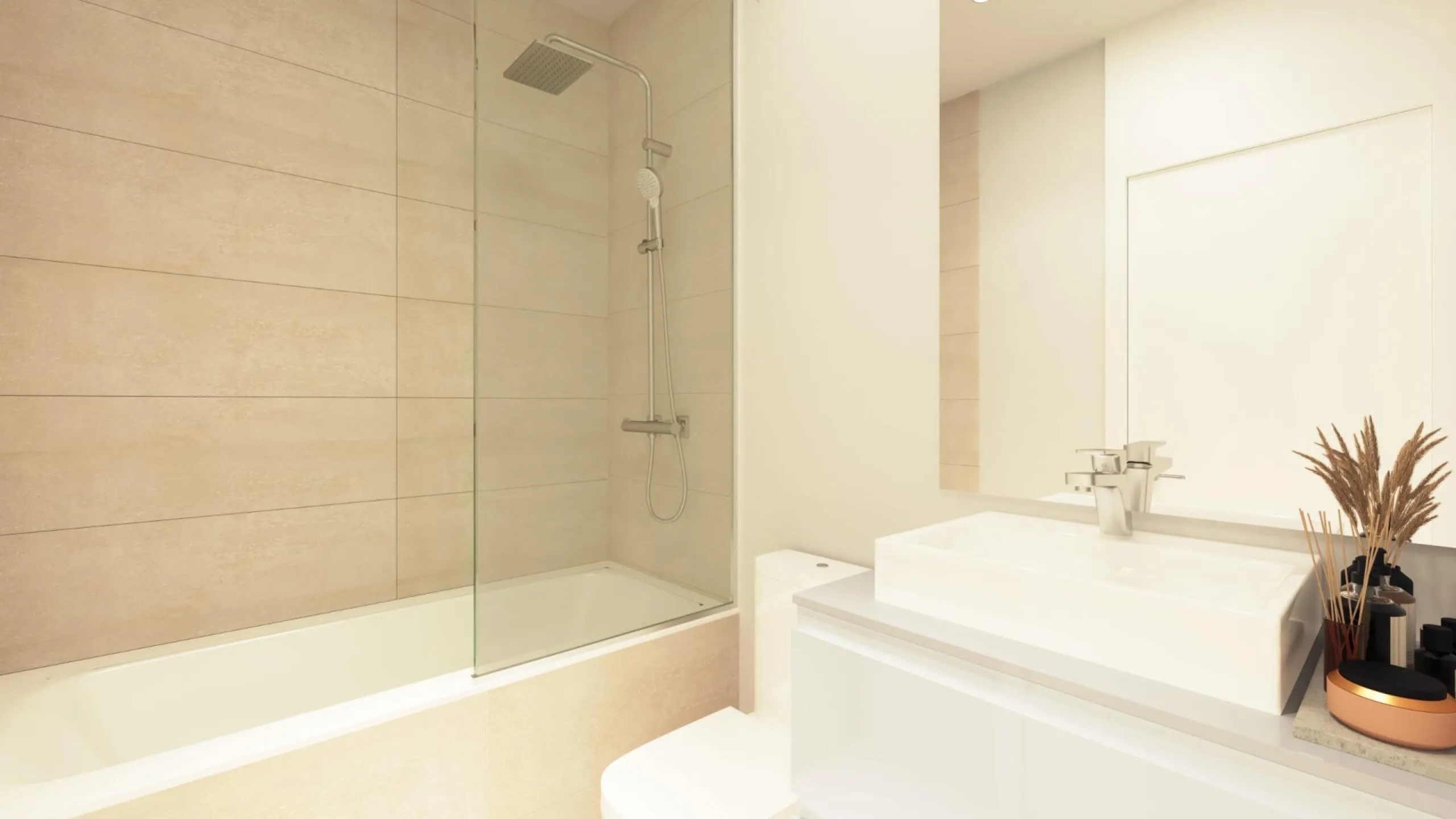 NEW BUILD RESIDENTIAL COMPLEX NEAR ESTEPONA& & New Build an exclusive development of apartments and townhouses located in the privileged setting of Estepona's Golden Mile.& & Modern properties with 2 and 3 bedrooms enjoy spacious southwest fac