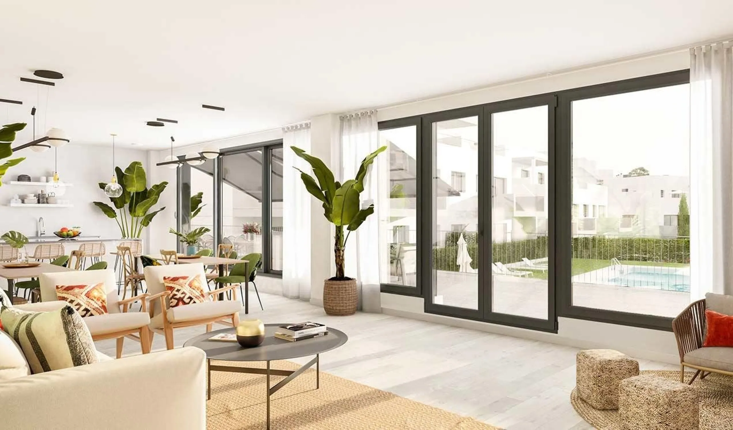 NEW BUILD RESIDENTIAL COMPLEX IN VELEZ-MALAGA& & New Build unique residential complex in Velez-Malaga that offers all the functionalities and creating an ideal place to live. & & The development consists of 154 flats of 2 and 3 bedrooms, all o