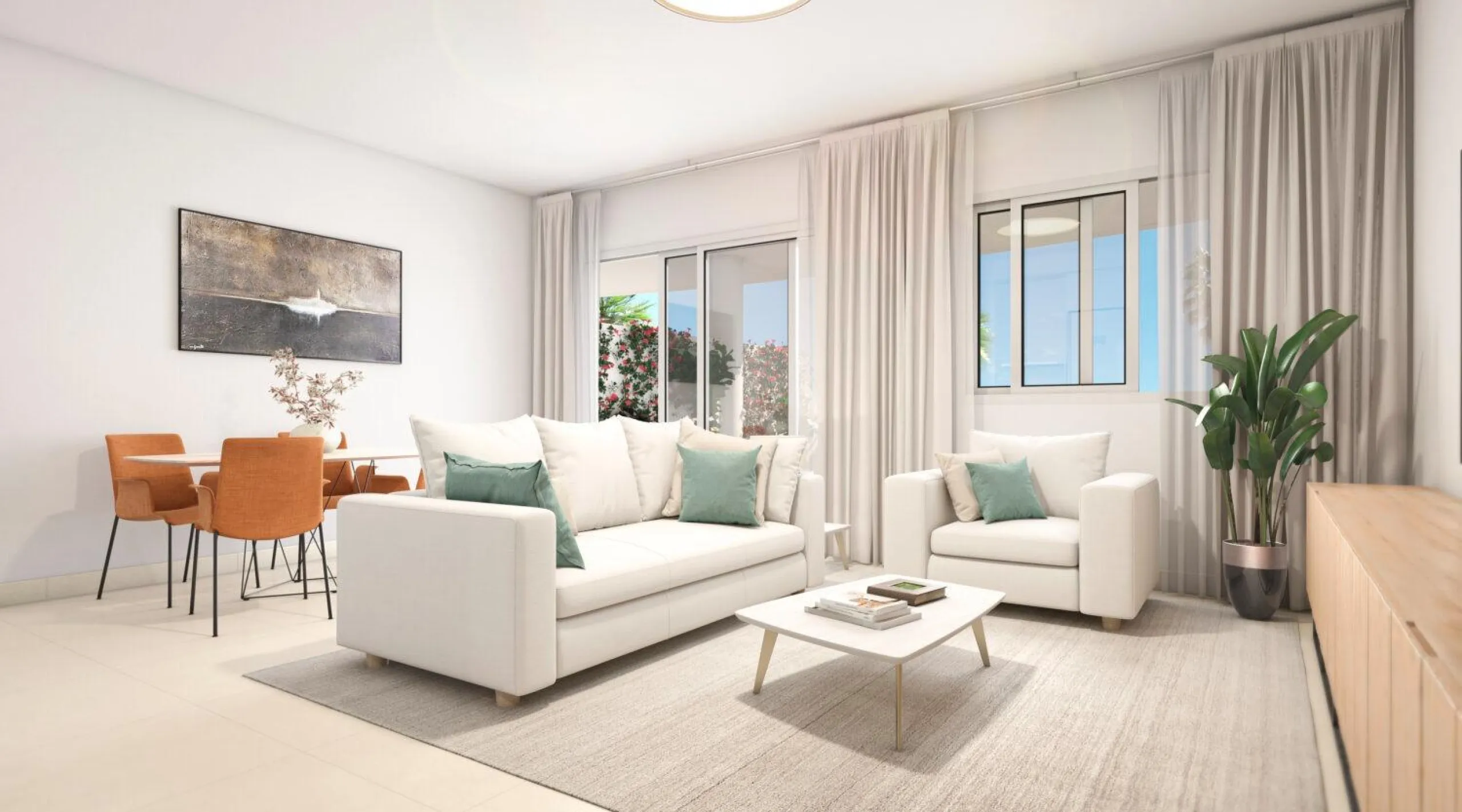 NEW BUILD RESIDENTIAL COMPLEX WITH SEA VIEW IN BENALMADENA& & New Build residential complex of apartments and penthouses in Benalmadena.& Beautiful apartments with 3 and 4 bedrooms, open plan fully equipped kitchen and living area, large terraces
