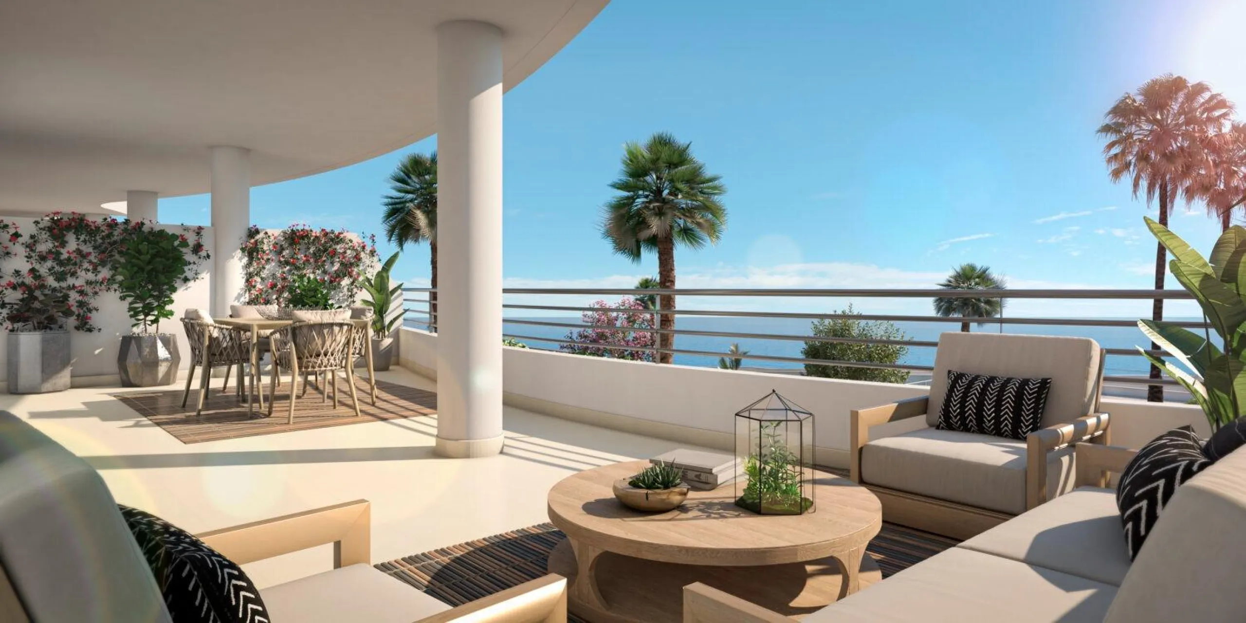 NEW BUILD RESIDENTIAL COMPLEX WITH SEA VIEW IN BENALMADENA& & New Build residential complex of apartments and penthouses in Benalmadena.& Beautiful apartments with 3 and 4 bedrooms, open plan fully equipped kitchen and living area, large terraces