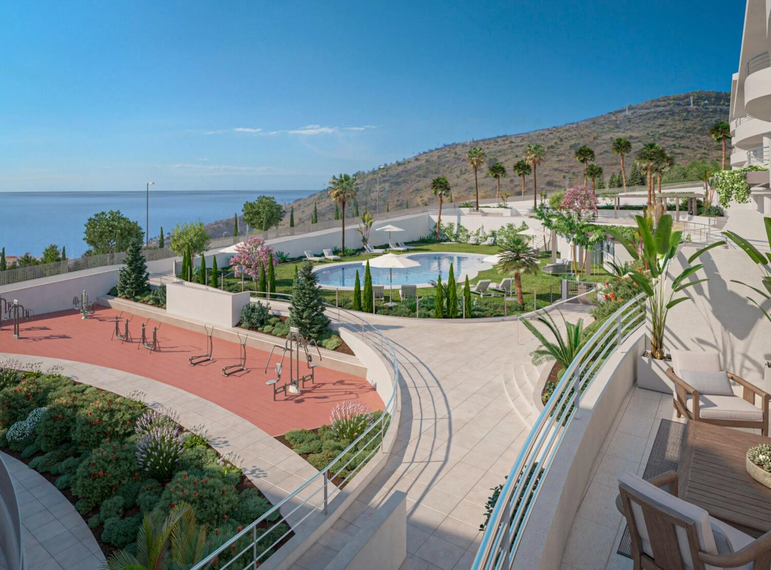 NEW BUILD RESIDENTIAL COMPLEX WITH SEA VIEW IN BENALMADENA& & New Build residential complex of apartments and penthouses in Benalmadena.& Beautiful apartments with 3 and 4 bedrooms, open plan fully equipped kitchen and living area, large terraces