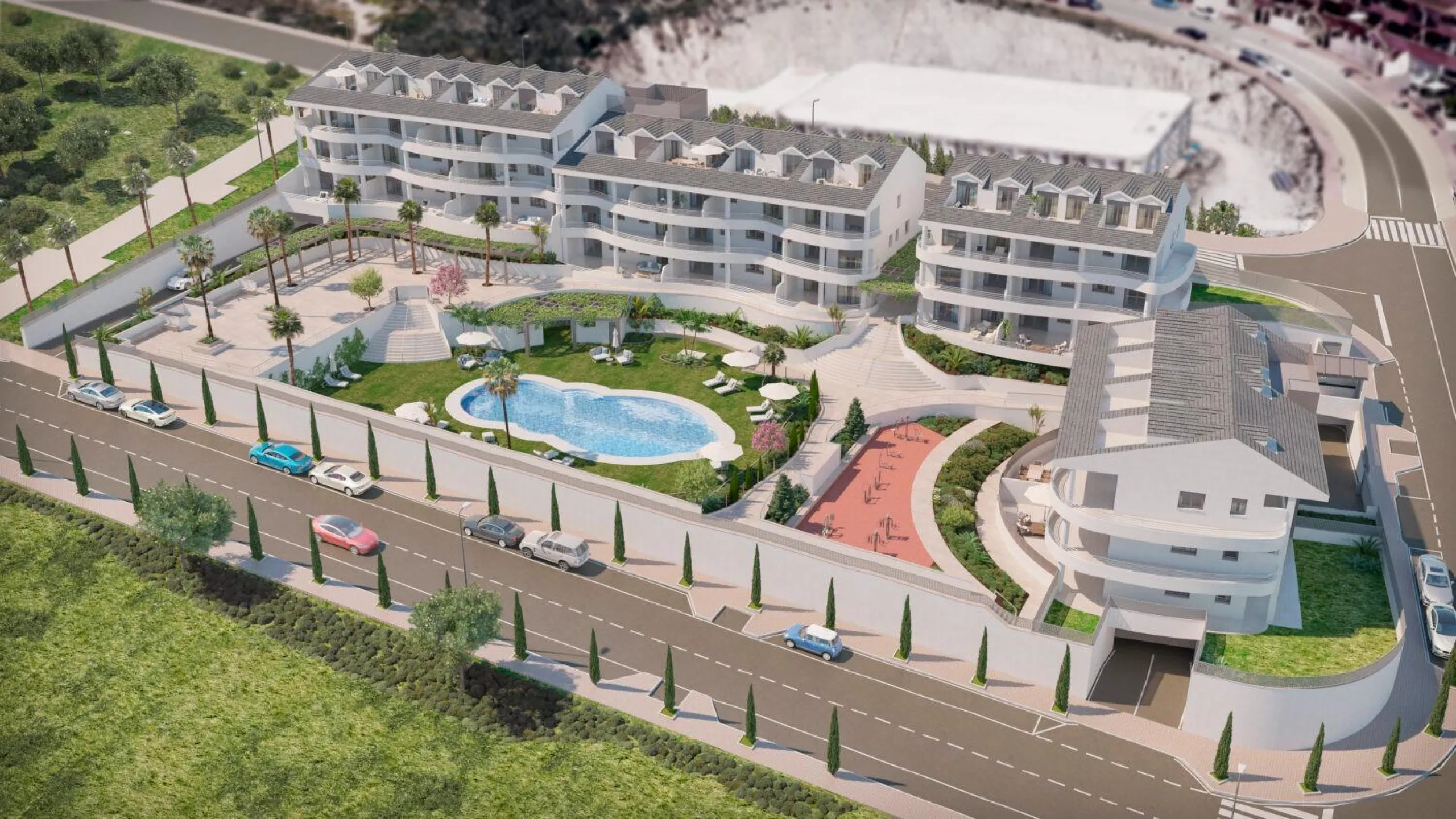 NEW BUILD RESIDENTIAL COMPLEX WITH SEA VIEW IN BENALMADENA& & New Build residential complex of apartments and penthouses in Benalmadena.& Beautiful apartments with 3 and 4 bedrooms, open plan fully equipped kitchen and living area, large terraces