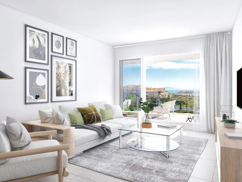 NEW BUILD RESIDENTIAL COMPLEX OF APARTMENTS IN MANILVA& & New Build residential complex located in Manilva where you will be surrounded by what really matters: nature, the sea and your loved ones, thanks to the tranquillity of living away from an el