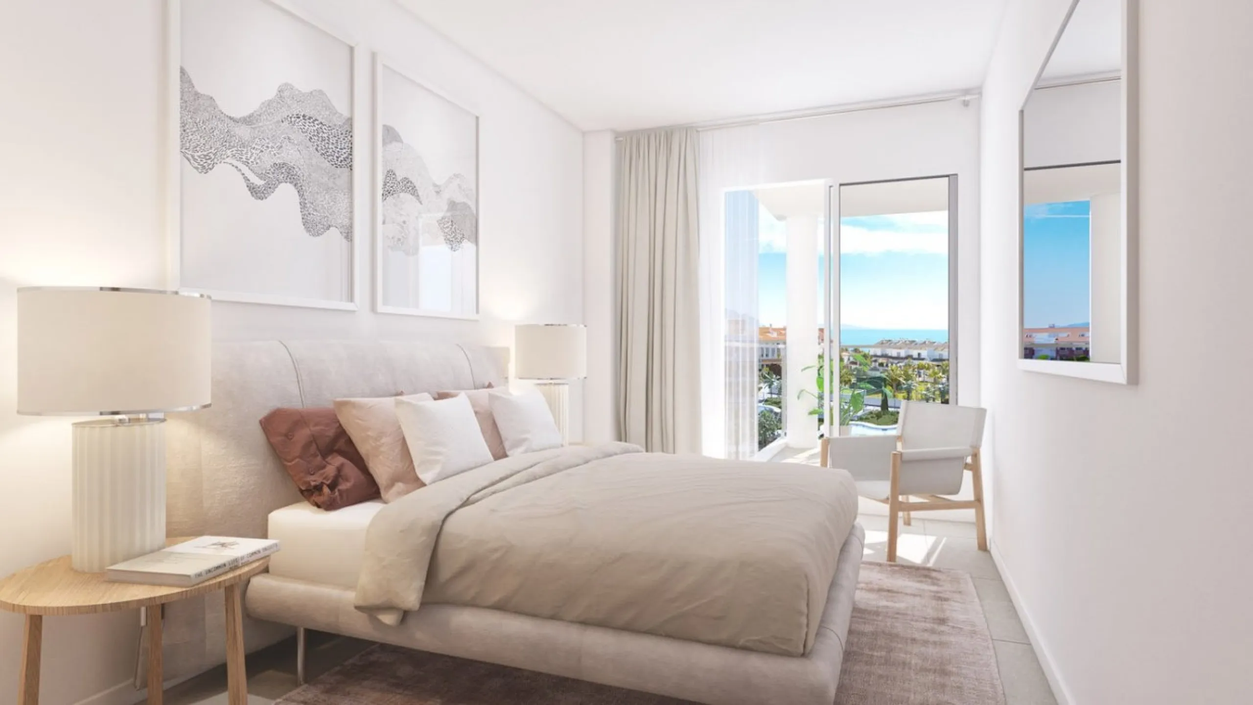 NEW BUILD RESIDENTIAL COMPLEX OF APARTMENTS IN MANILVA& & New Build residential complex located in Manilva where you will be surrounded by what really matters: nature, the sea and your loved ones, thanks to the tranquillity of living away from an el