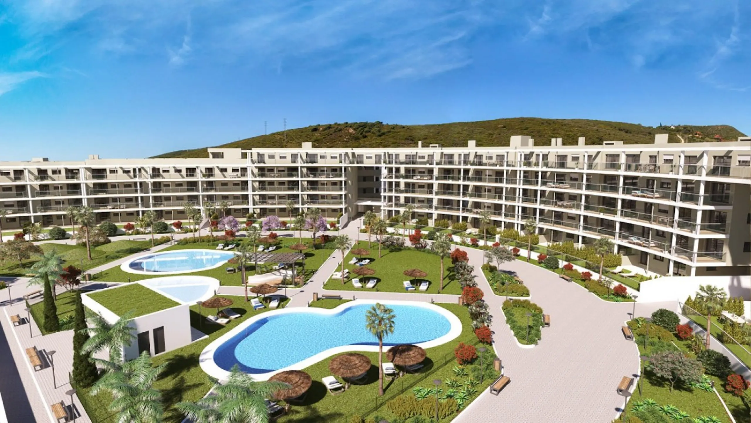 NEW BUILD RESIDENTIAL COMPLEX OF APARTMENTS IN MANILVA& & New Build residential complex located in Manilva where you will be surrounded by what really matters: nature, the sea and your loved ones, thanks to the tranquillity of living away from an el