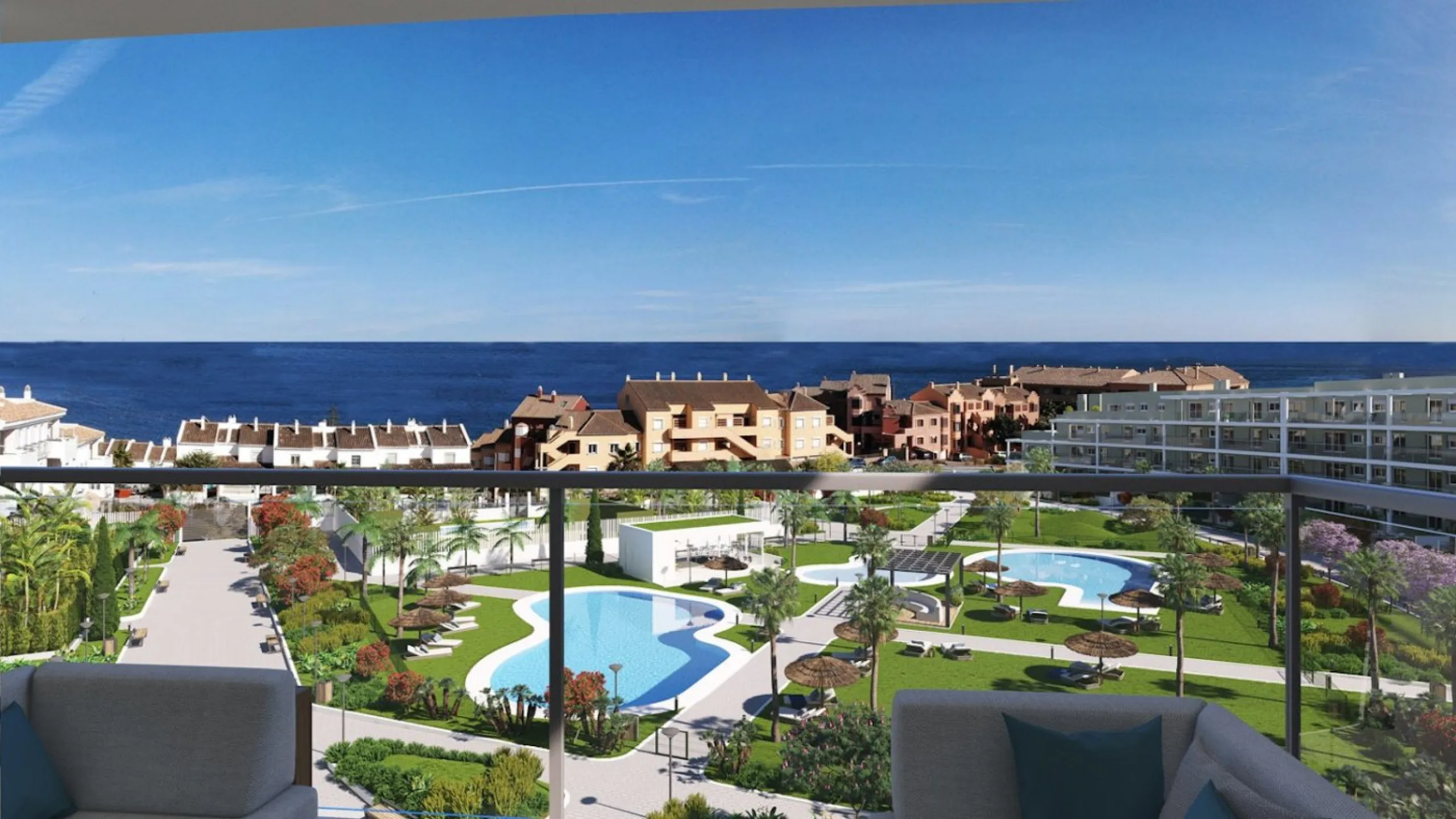 NEW BUILD RESIDENTIAL COMPLEX OF APARTMENTS IN MANILVA& & New Build residential complex located in Manilva where you will be surrounded by what really matters: nature, the sea and your loved ones, thanks to the tranquillity of living away from an el