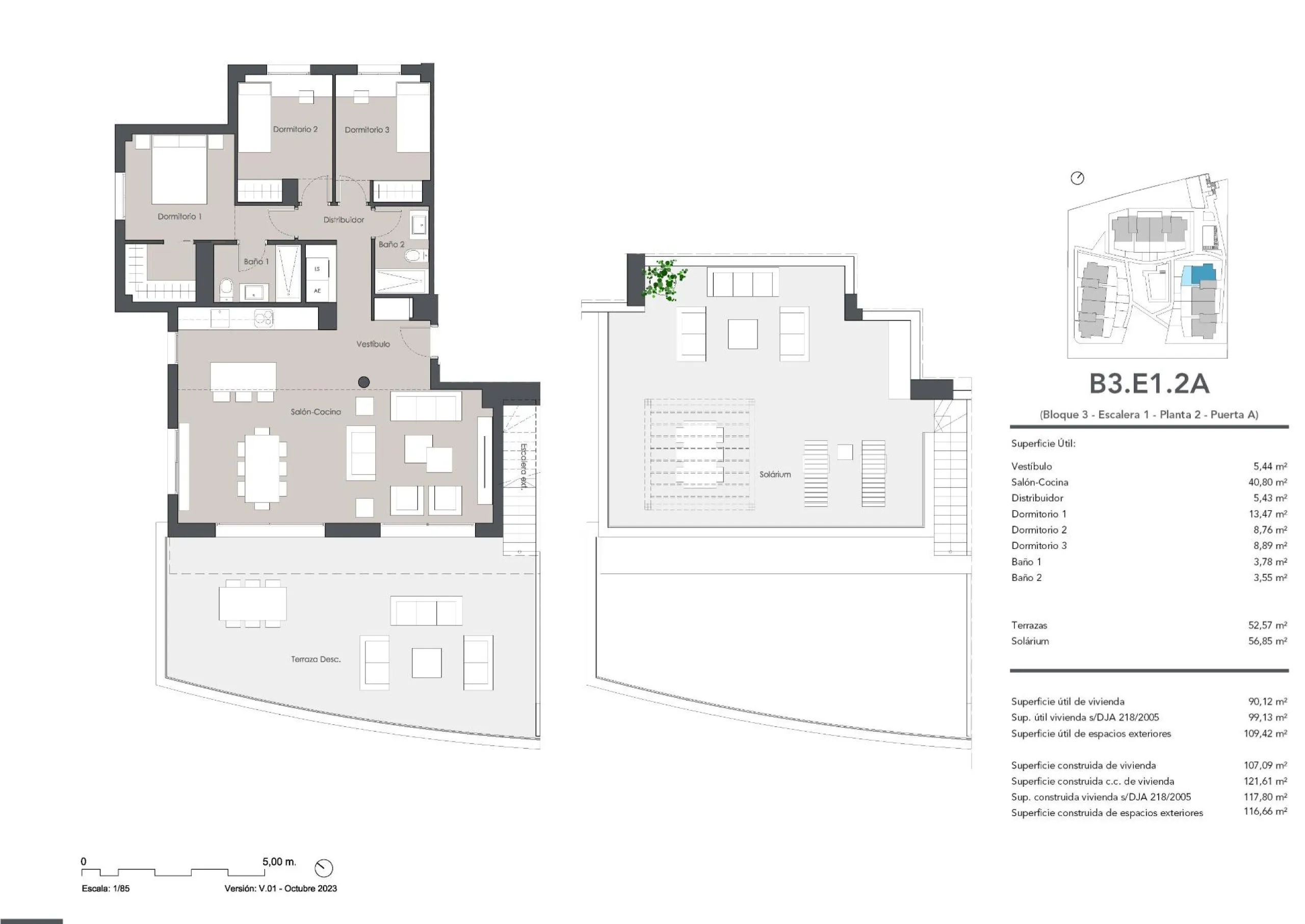 NEW BUILD RESIDENTIAL COMPLEX IN ESTEPONA& & New Build residential complex of 2 and 3 bedroom apartments located in Estepona where you will enjoy stunning sea views.& & The development is made up of 3 three-storey blocks with:& · Ground flo