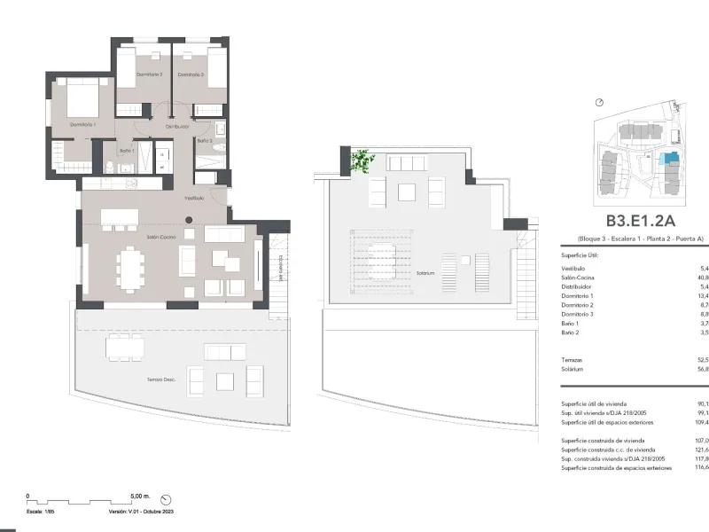 NEW BUILD RESIDENTIAL COMPLEX IN ESTEPONA& & New Build residential complex of 2 and 3 bedroom apartments located in Estepona where you will enjoy stunning sea views.& & The development is made up of 3 three-storey blocks with:& · Ground flo