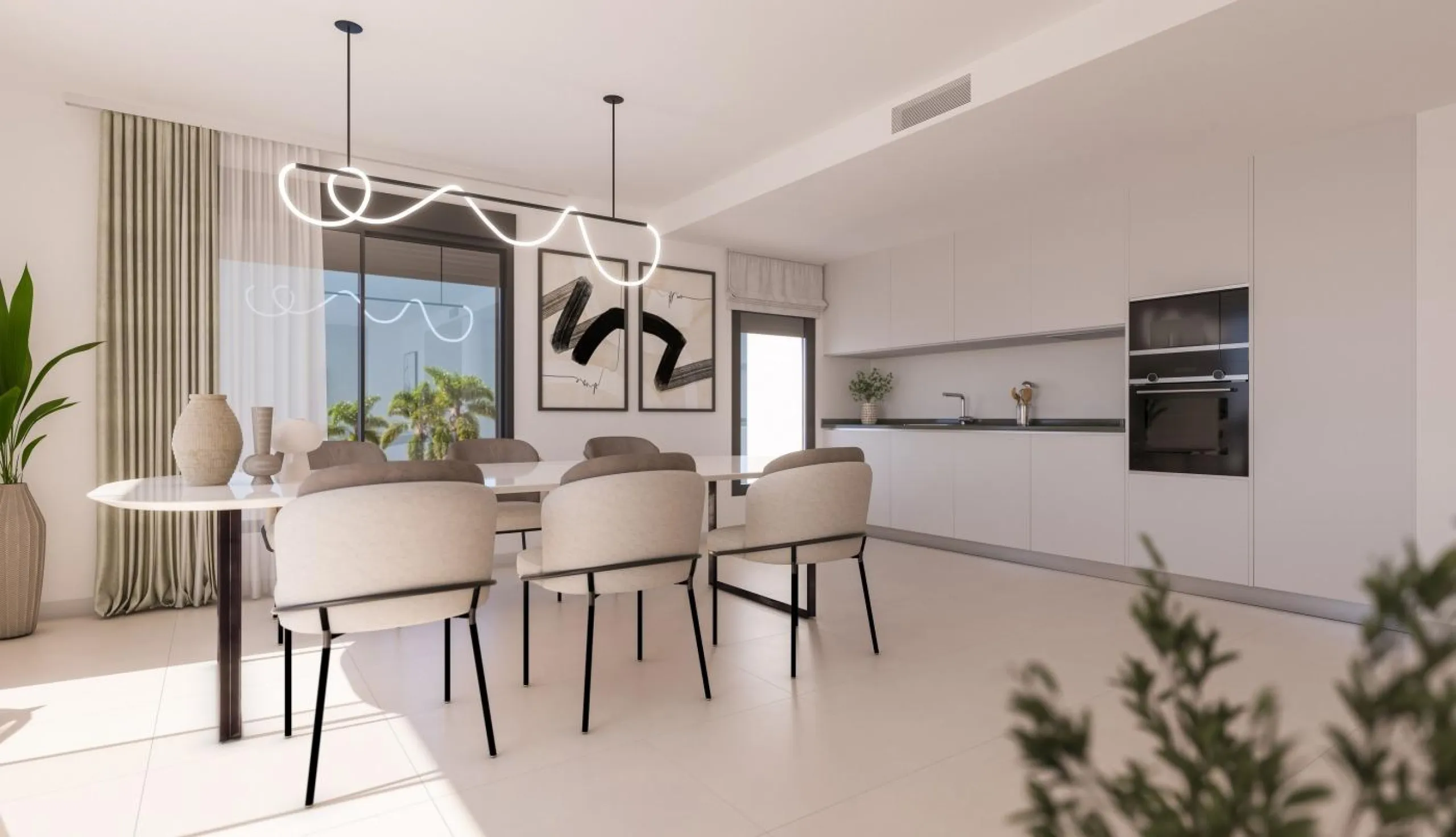 NEW BUILD RESIDENTIAL COMPLEX IN ESTEPONA& & New Build residential complex of 2 and 3 bedroom apartments located in Estepona where you will enjoy stunning sea views.& & The development is made up of 3 three-storey blocks with:& · Ground flo