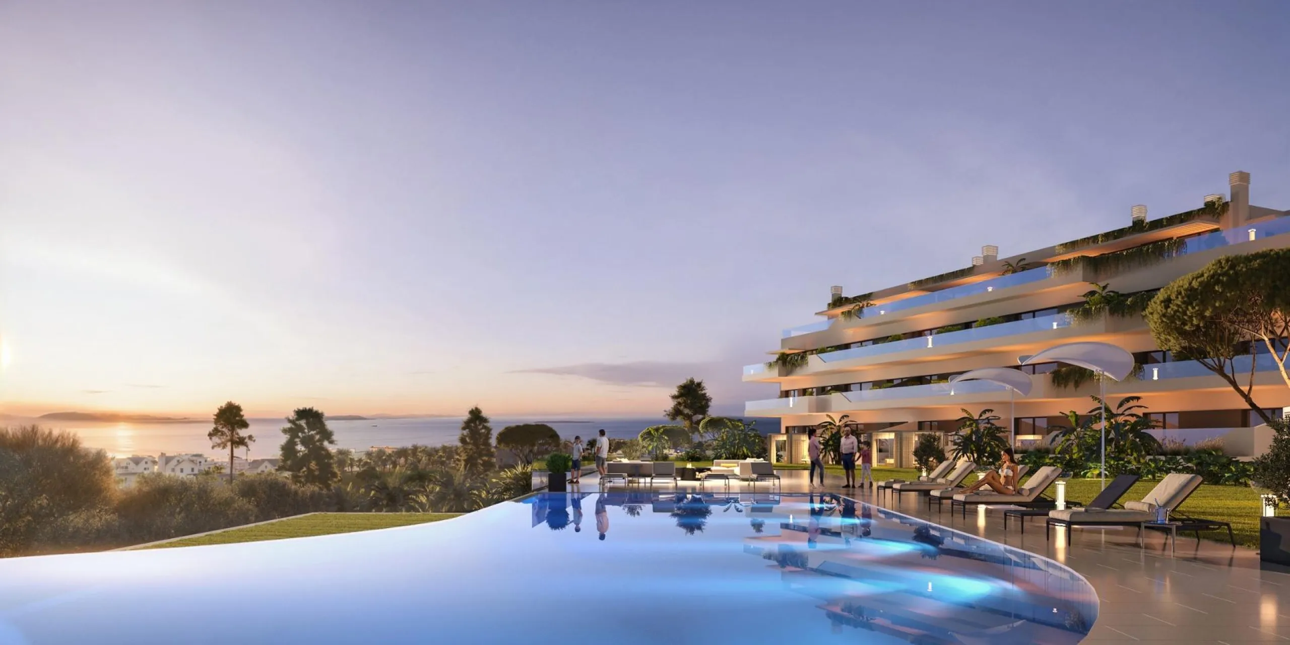 NEW BUILD RESIDENTIAL COMPLEX IN MIJAS COSTA& & New Build residential complex in a beautiful location in Las Lagunas de Mijas, Spain. & & There are only 36 apartments in the complex, so it will be the best guarantee of your privacy and tranqui
