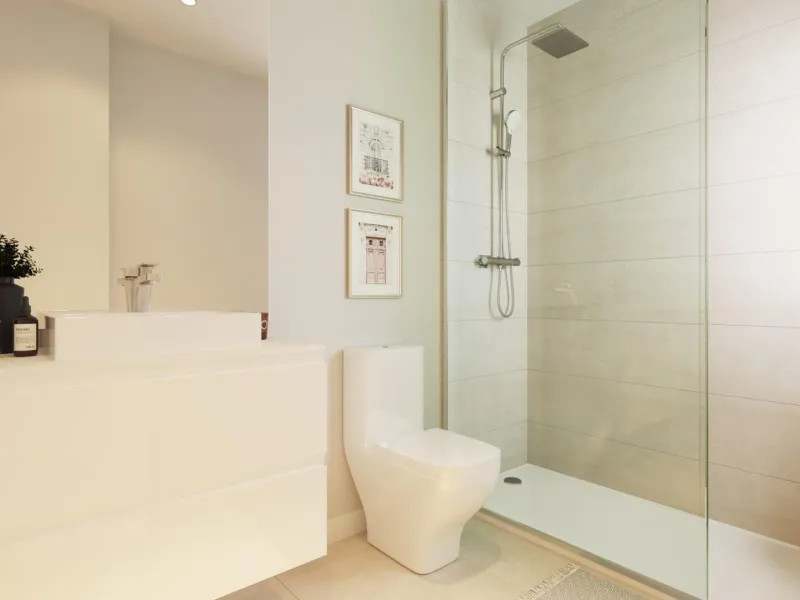 NEW BUILD RESIDENTIAL COMPLEX NEAR ESTEPONA& & New Build an exclusive development of apartments and townhouses located in the privileged setting of Estepona's Golden Mile.& & Modern properties with 2 and 3 bedrooms enjoy spacious southwest fac