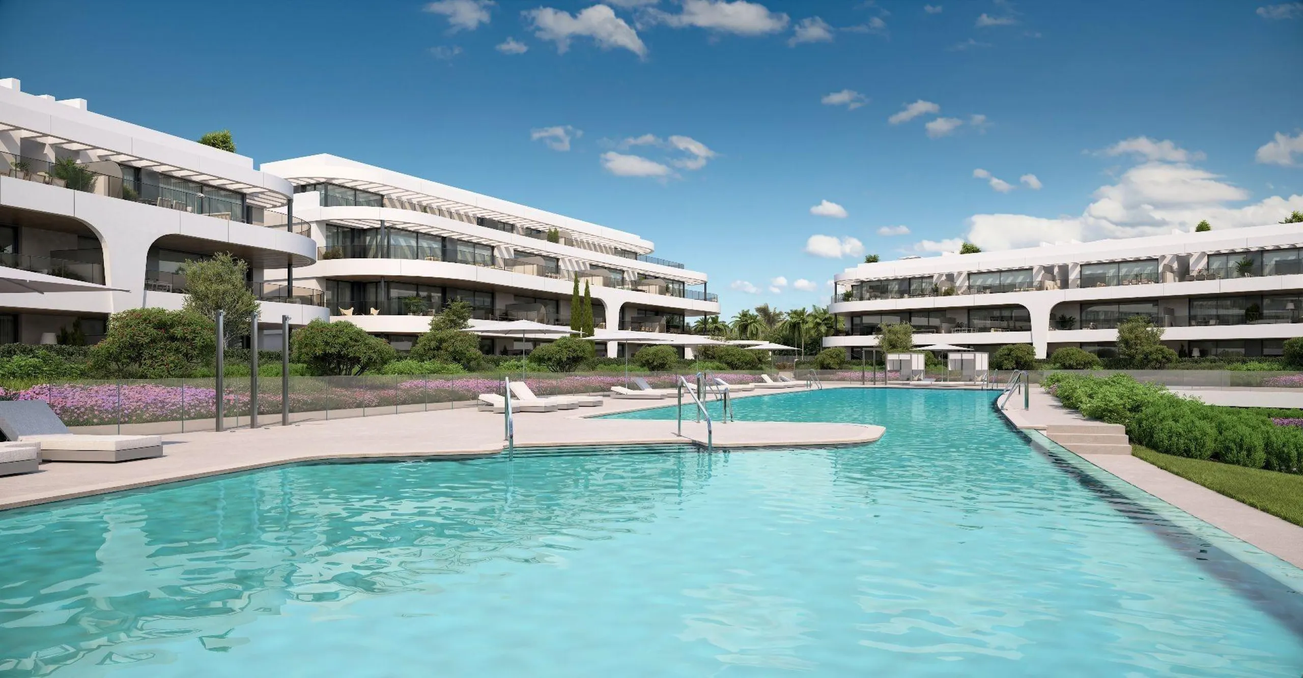 NEW BUILD RESIDENTIAL COMPLEX NEAR ESTEPONA& & This exciting New Build residential development in Atalaya Golf redefines contemporary living in the Golden Triangle. A sublimely stylish development, discretely blending with its surrounding environmen