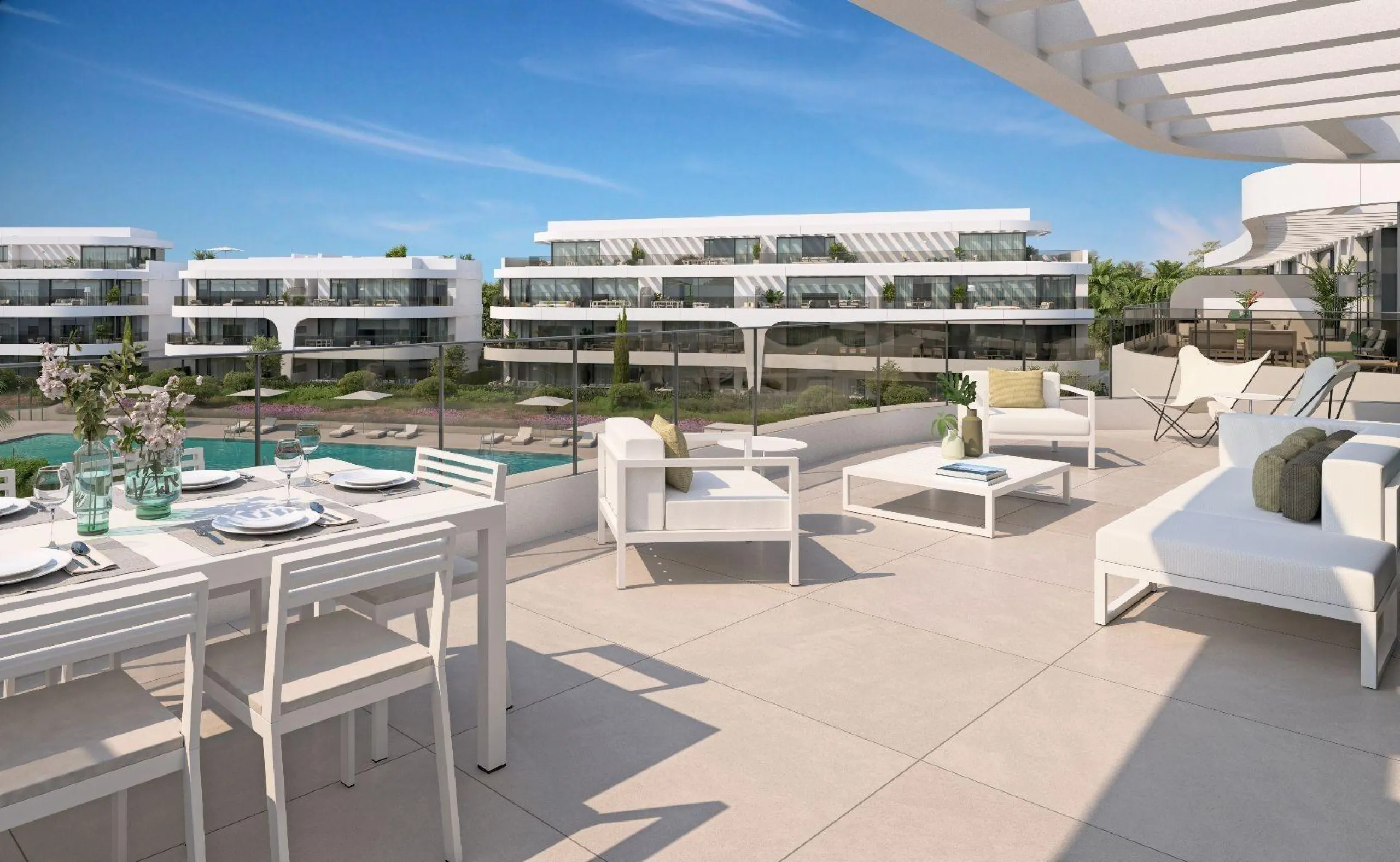 NEW BUILD RESIDENTIAL COMPLEX NEAR ESTEPONA& & This exciting New Build residential development in Atalaya Golf redefines contemporary living in the Golden Triangle. A sublimely stylish development, discretely blending with its surrounding environmen