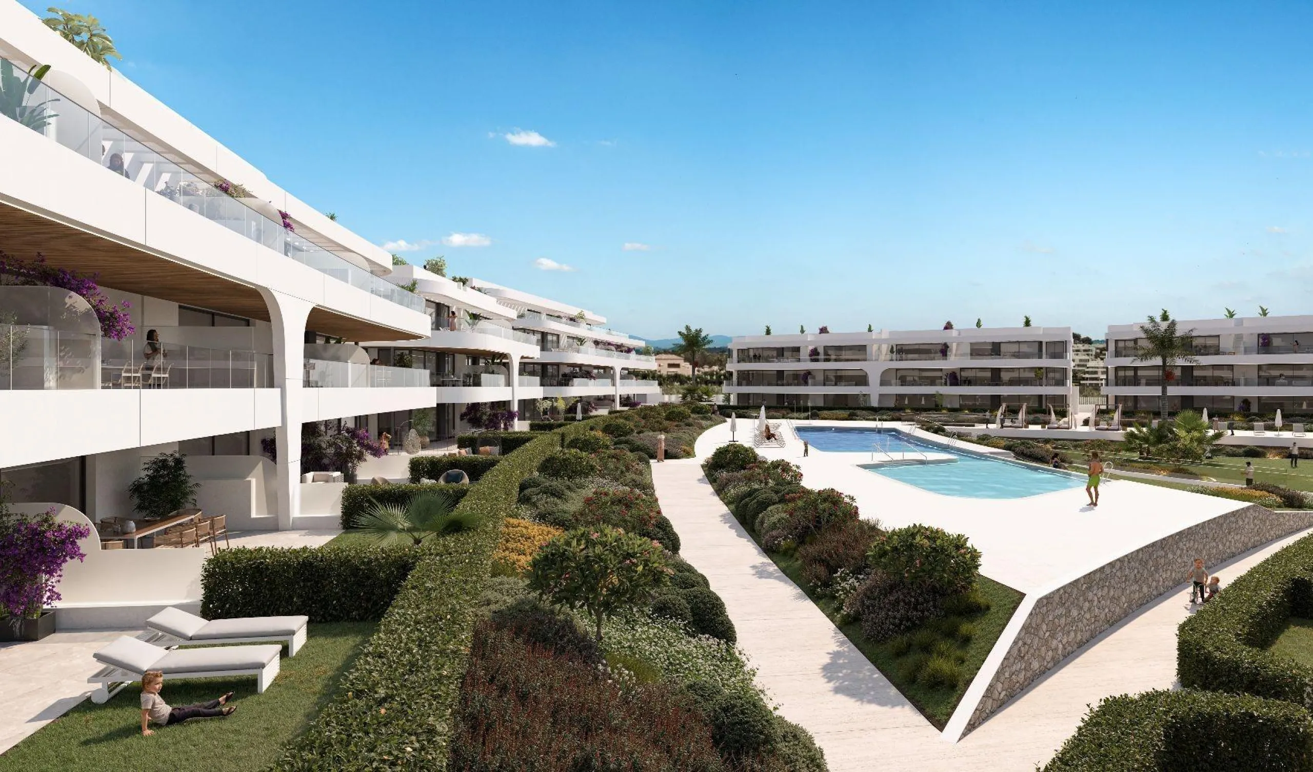 NEW BUILD RESIDENTIAL COMPLEX NEAR ESTEPONA& & This exciting New Build residential development in Atalaya Golf redefines contemporary living in the Golden Triangle. A sublimely stylish development, discretely blending with its surrounding environmen