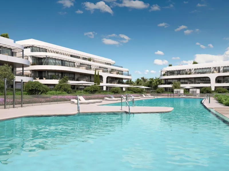 NEW BUILD RESIDENTIAL COMPLEX NEAR ESTEPONA& & This exciting New Build residential development in Atalaya Golf redefines contemporary living in the Golden Triangle. A sublimely stylish development, discretely blending with its surrounding environmen