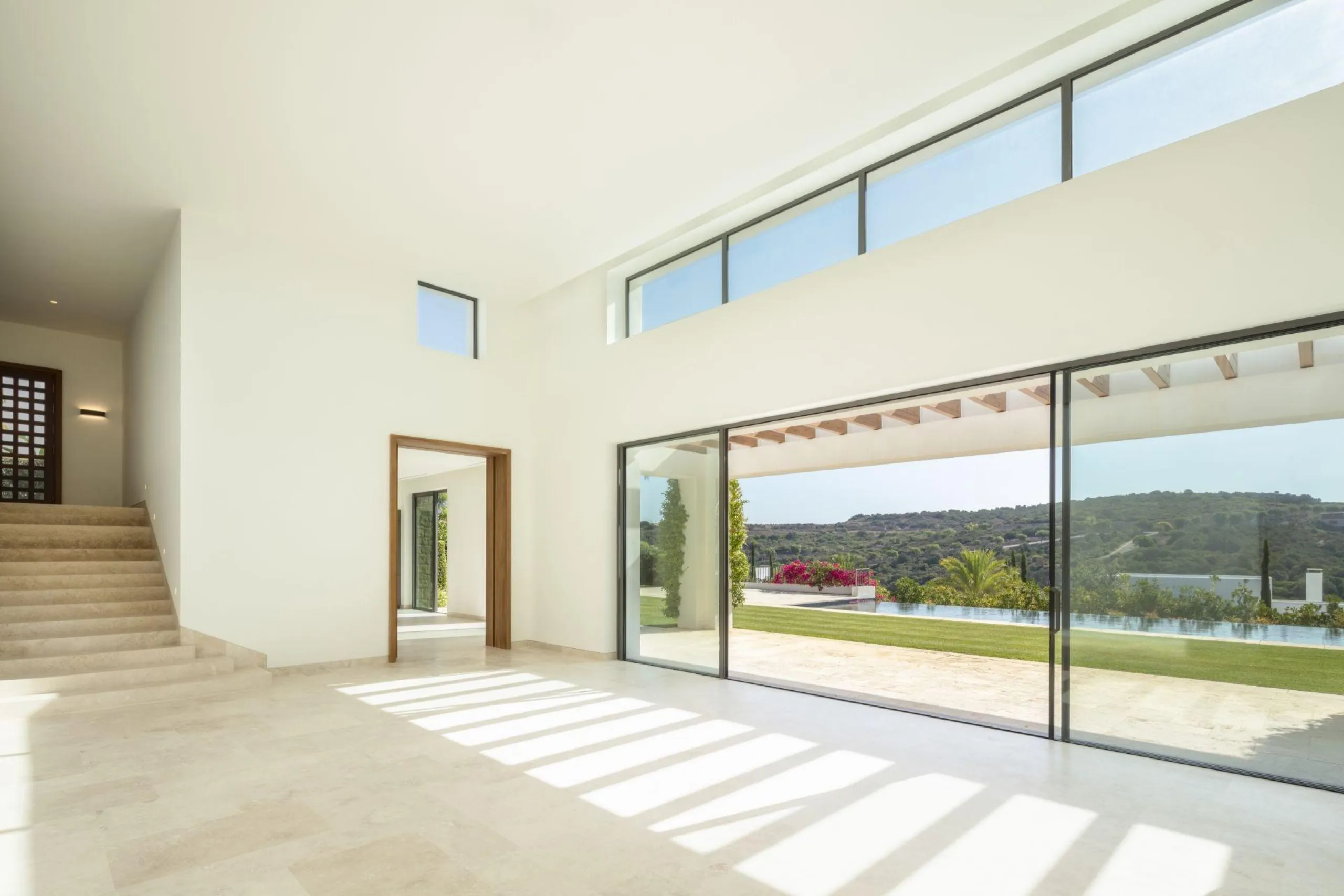 NEW BUILD EXCLUSIVE LUXURY VILLA AT FINCA CORTESÍN, CASARES& & Nestled within the enclave in the Finca Cortesin resort, this New Build villa exudes the charm of Ibiza-style residences. & The white structure, adorned with traditional Mediterranean