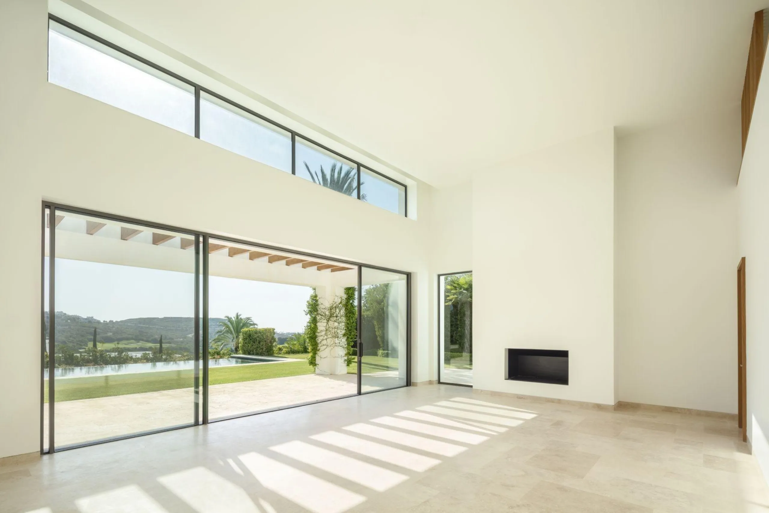 NEW BUILD EXCLUSIVE LUXURY VILLA AT FINCA CORTESÍN, CASARES& & Nestled within the enclave in the Finca Cortesin resort, this New Build villa exudes the charm of Ibiza-style residences. & The white structure, adorned with traditional Mediterranean