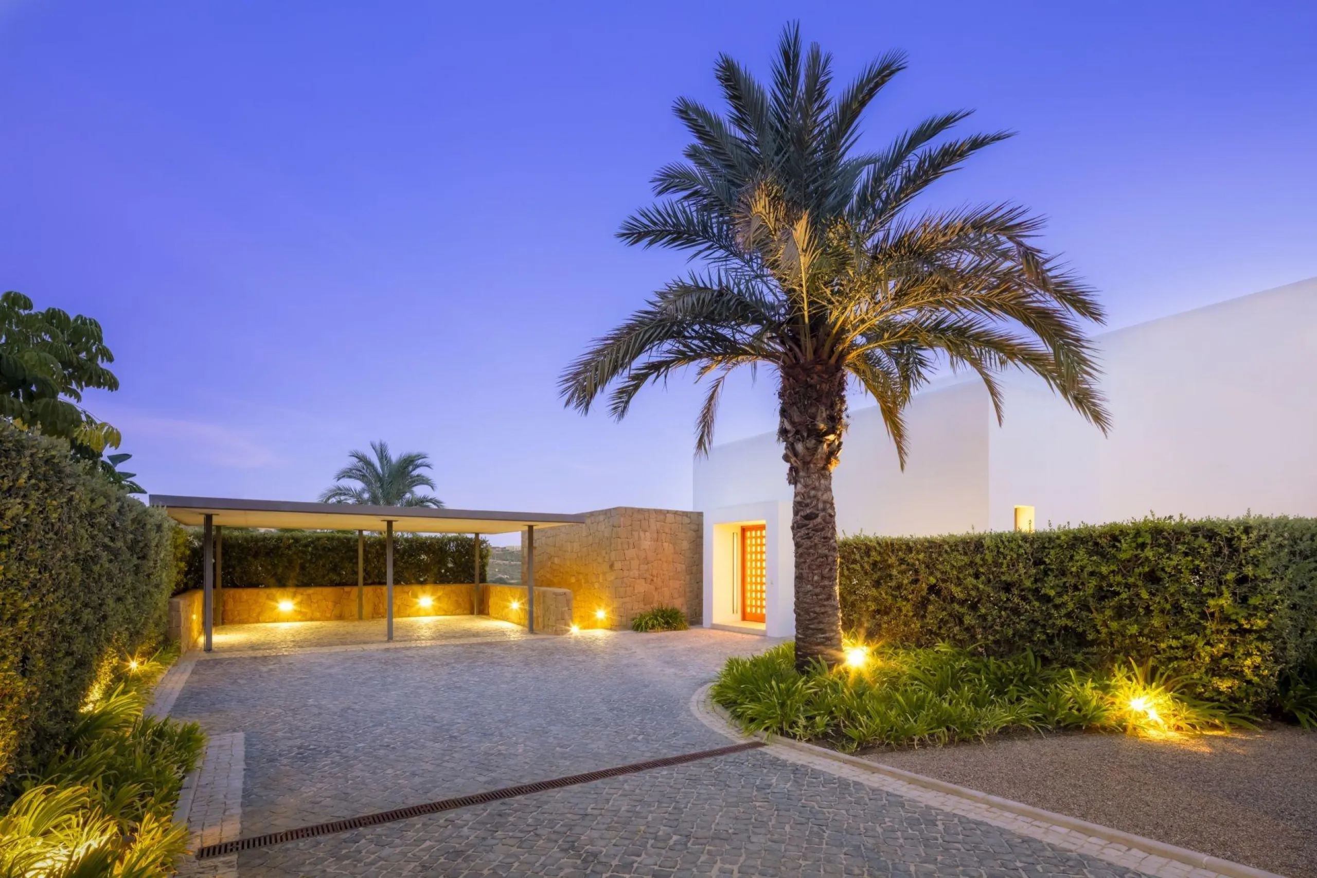 NEW BUILD EXCLUSIVE LUXURY VILLA AT FINCA CORTESÍN, CASARES& & Nestled within the enclave in the Finca Cortesin resort, this New Build villa exudes the charm of Ibiza-style residences. & The white structure, adorned with traditional Mediterranean