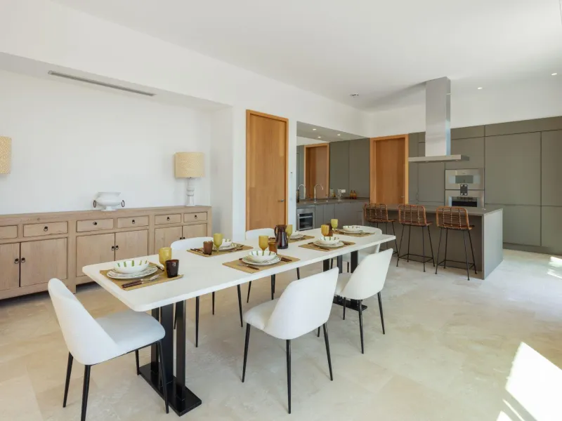 NEW BUILD EXCLUSIVE LUXURY VILLA AT FINCA CORTESÍN, CASARES& & Nestled within the enclave in the Finca Cortesin resort, this New Build villa exudes the charm of Ibiza-style residences. & The white structure, adorned with traditional Mediterranean