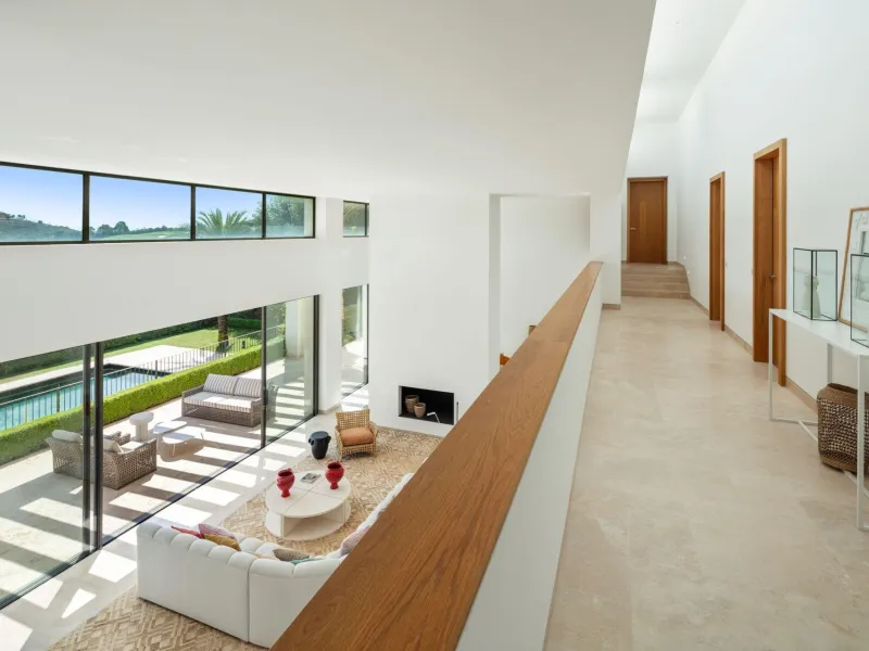 NEW BUILD EXCLUSIVE LUXURY VILLA AT FINCA CORTESÍN, CASARES& & Nestled within the enclave in the Finca Cortesin resort, this New Build villa exudes the charm of Ibiza-style residences. & The white structure, adorned with traditional Mediterranean