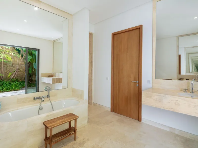 NEW BUILD EXCLUSIVE LUXURY VILLA AT FINCA CORTESÍN, CASARES& & Nestled within the enclave in the Finca Cortesin resort, this New Build villa exudes the charm of Ibiza-style residences. & The white structure, adorned with traditional Mediterranean