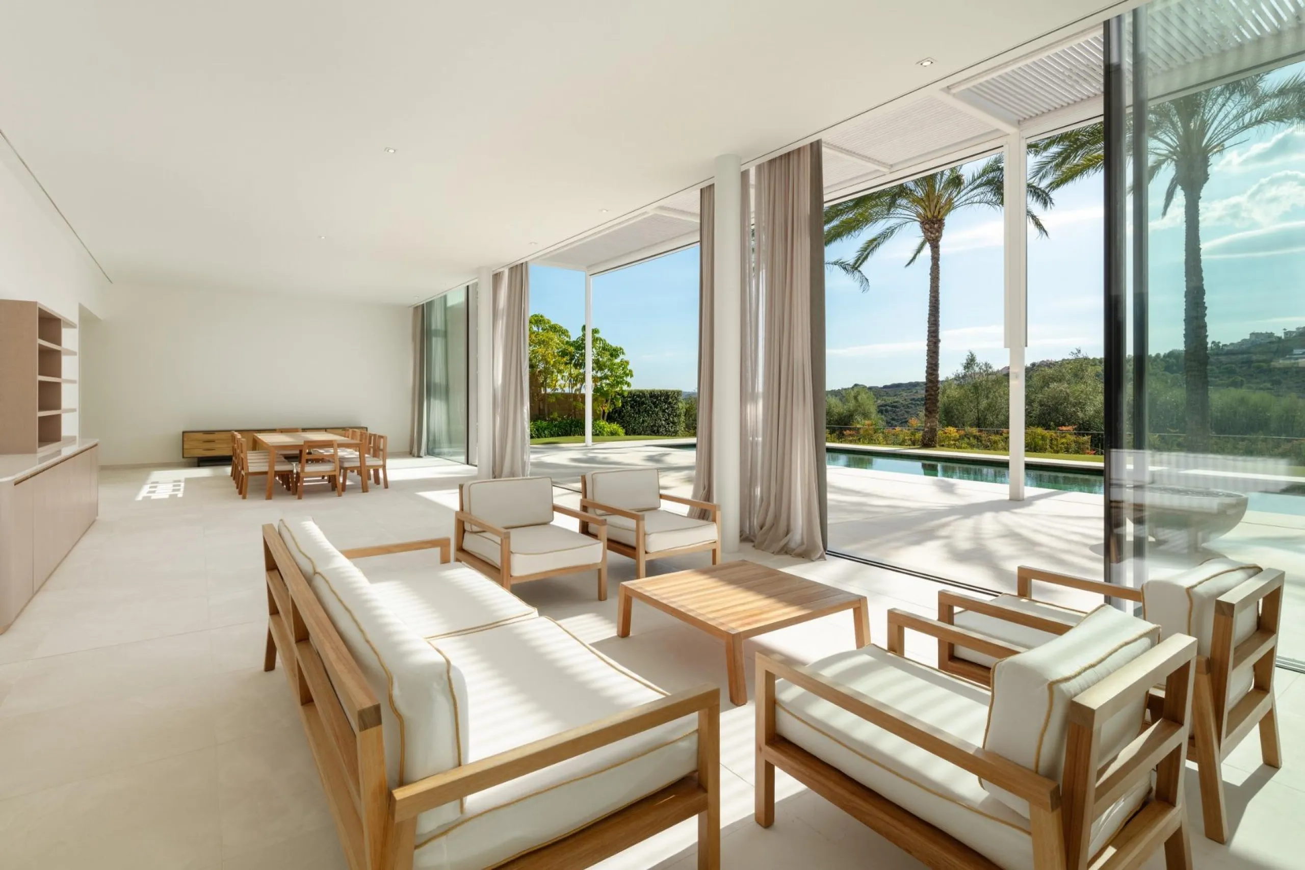 NEW BUILD EXCLUSIVE LUXURY VILLA AT FINCA CORTESÍN, CASARES& & This astonishing villa is the embodiment of luxury golfside living. Meticulously designed by the esteemed architects Vicens &amp; Romans, this opulent residence showcases an unrivalled a