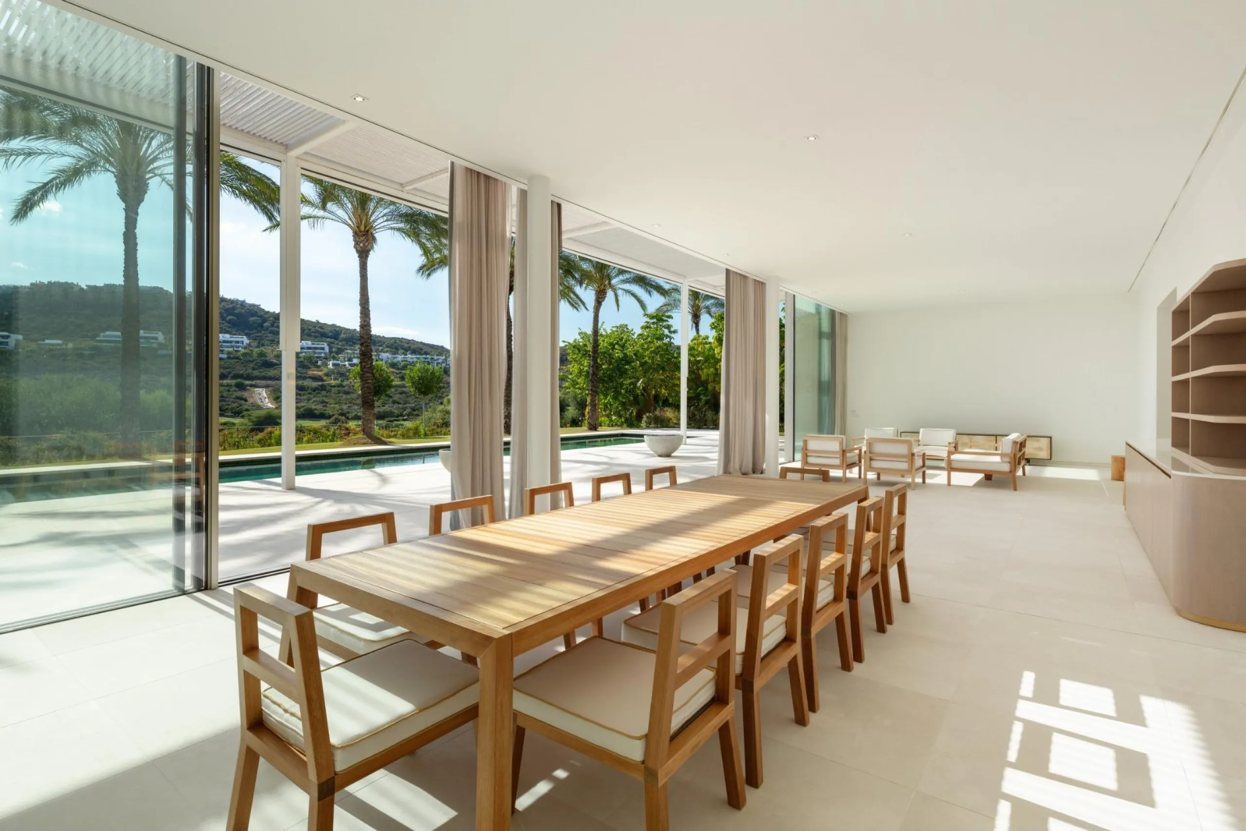 NEW BUILD EXCLUSIVE LUXURY VILLA AT FINCA CORTESÍN, CASARES& & This astonishing villa is the embodiment of luxury golfside living. Meticulously designed by the esteemed architects Vicens &amp; Romans, this opulent residence showcases an unrivalled a