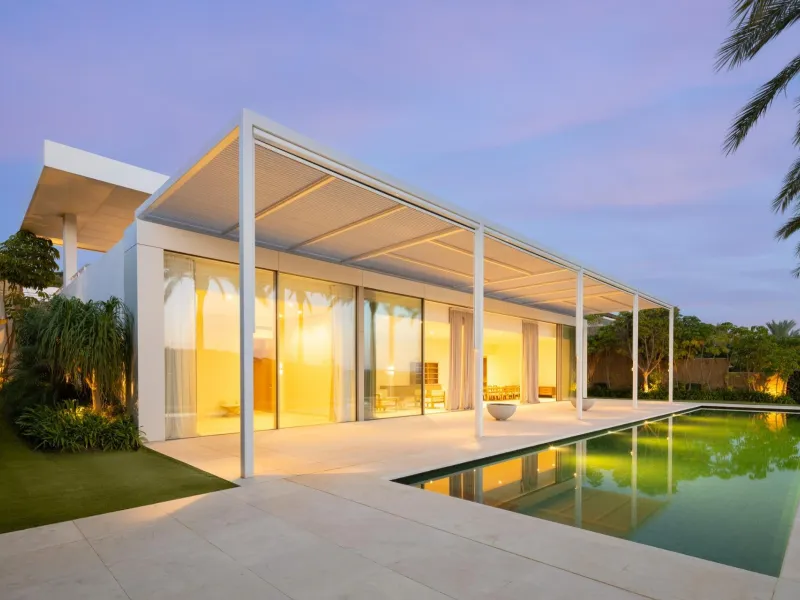 NEW BUILD EXCLUSIVE LUXURY VILLA AT FINCA CORTESÍN, CASARES& & This astonishing villa is the embodiment of luxury golfside living. Meticulously designed by the esteemed architects Vicens &amp; Romans, this opulent residence showcases an unrivalled a