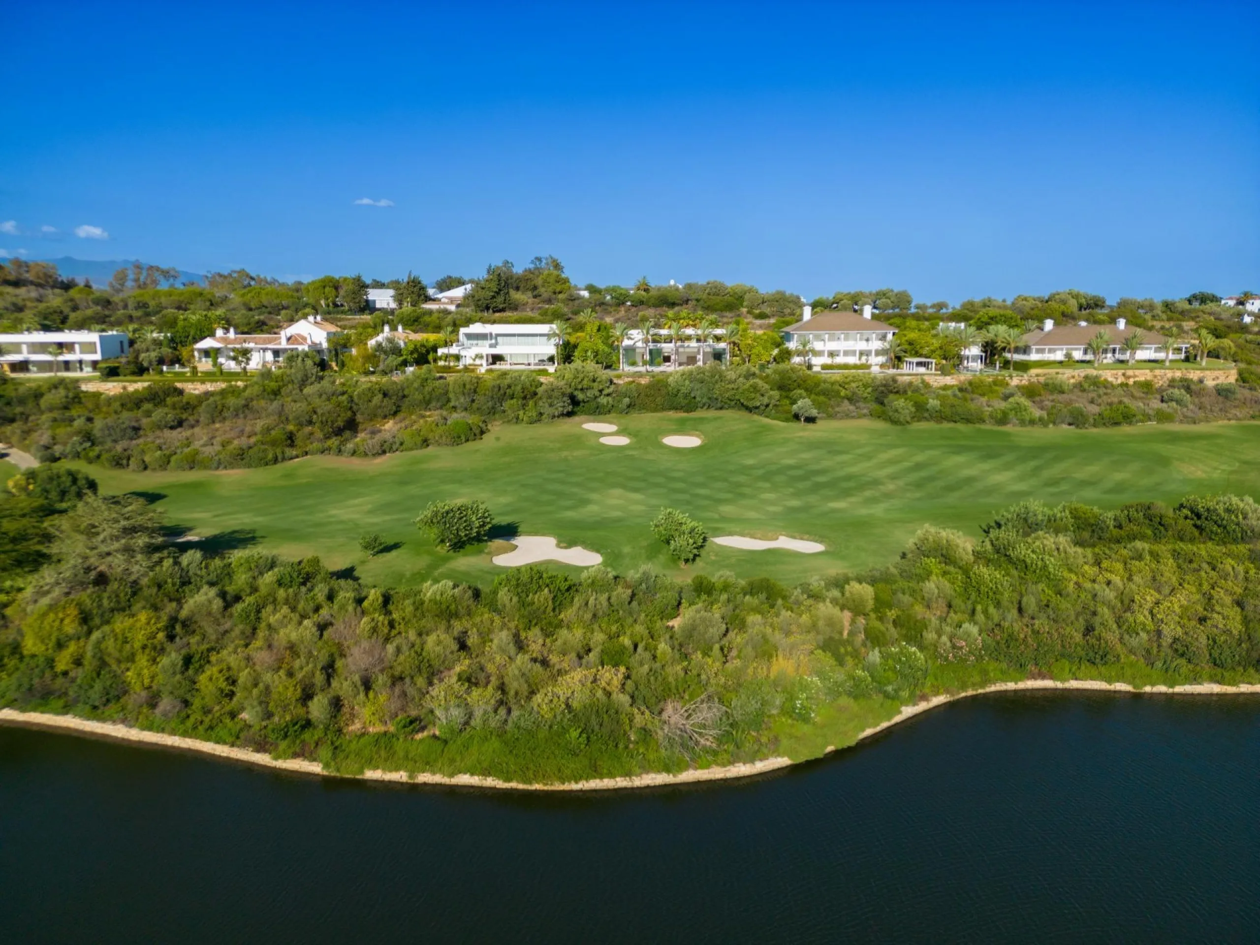 NEW BUILD EXCLUSIVE LUXURY VILLA AT FINCA CORTESÍN, CASARES& & This astonishing villa is the embodiment of luxury golfside living. Meticulously designed by the esteemed architects Vicens &amp; Romans, this opulent residence showcases an unrivalled a