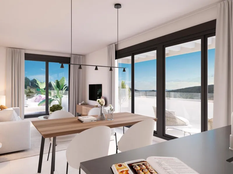 NEW BUILD RESIDENTIAL COMPLEX IN CASARES& & New Build residential complex of 134 apartments with 2, 3 and 4 bedroom in an oasis of nature in Casares Costa & & If you dream of living in front of a golf course with magnificent open views and hig