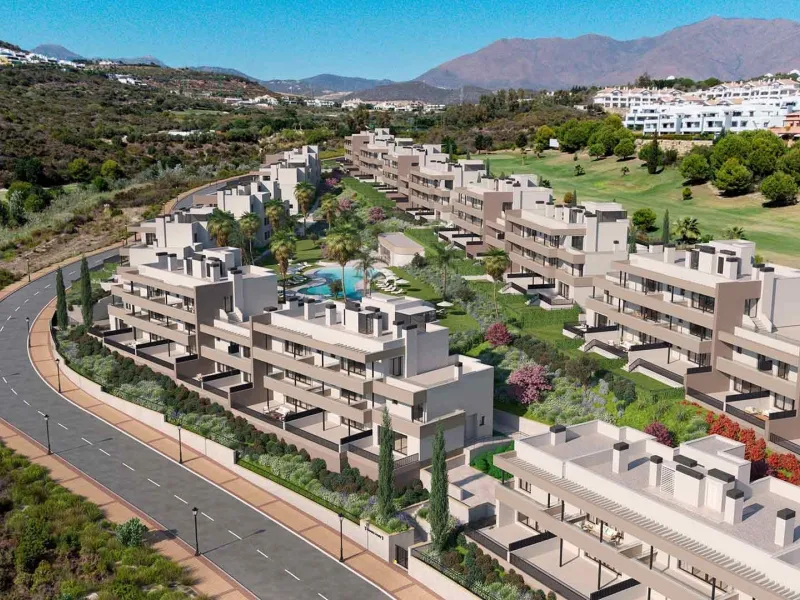 NEW BUILD RESIDENTIAL COMPLEX IN CASARES& & New Build residential complex of 134 apartments with 2, 3 and 4 bedroom in an oasis of nature in Casares Costa & & If you dream of living in front of a golf course with magnificent open views and hig