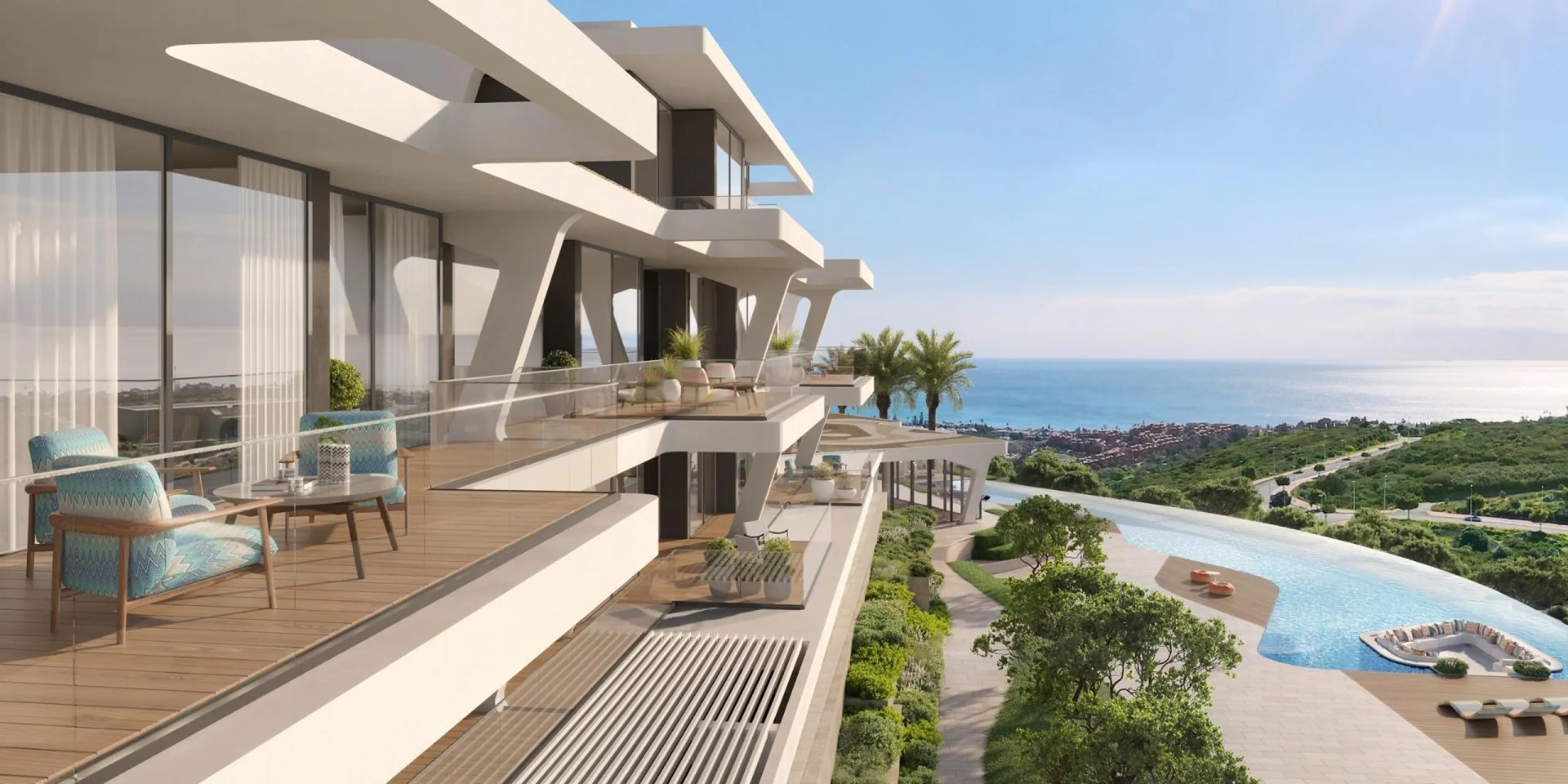EXCLUSIVITY, LUXURY AND COMFORT AT FINCA CORTESÍN & & Exclusive luxury residential complex in Finca Cortesín, immersed in the unspoilt landscapes of the Costa del Sol. Residences of 2, 3 and 4 bedrooms, with private entrance and 24/7 premium securit