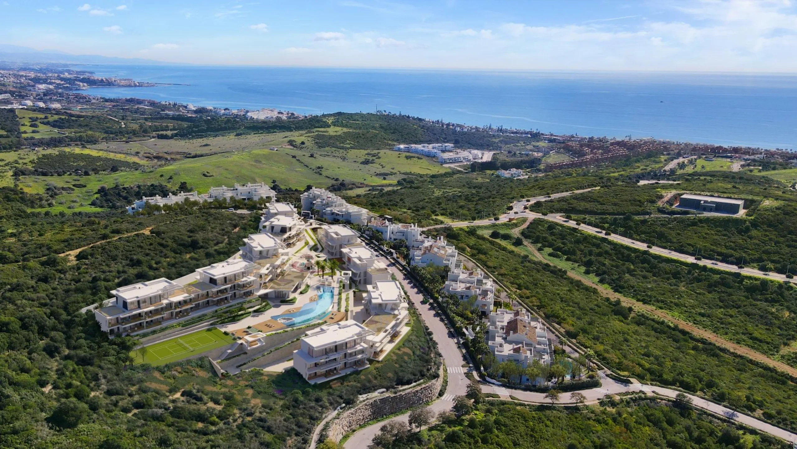 EXCLUSIVITY, LUXURY AND COMFORT AT FINCA CORTESÍN & & Exclusive luxury residential complex in Finca Cortesín, immersed in the unspoilt landscapes of the Costa del Sol. Residences of 2, 3 and 4 bedrooms, with private entrance and 24/7 premium securit