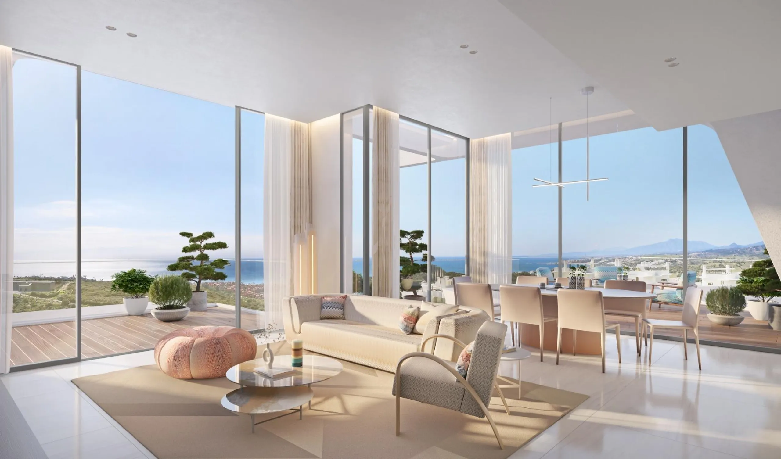 EXCLUSIVITY, LUXURY AND COMFORT AT FINCA CORTESÍN & & Exclusive luxury residential complex in Finca Cortesín, immersed in the unspoilt landscapes of the Costa del Sol. Residences of 2, 3 and 4 bedrooms, with private entrance and 24/7 premium securit