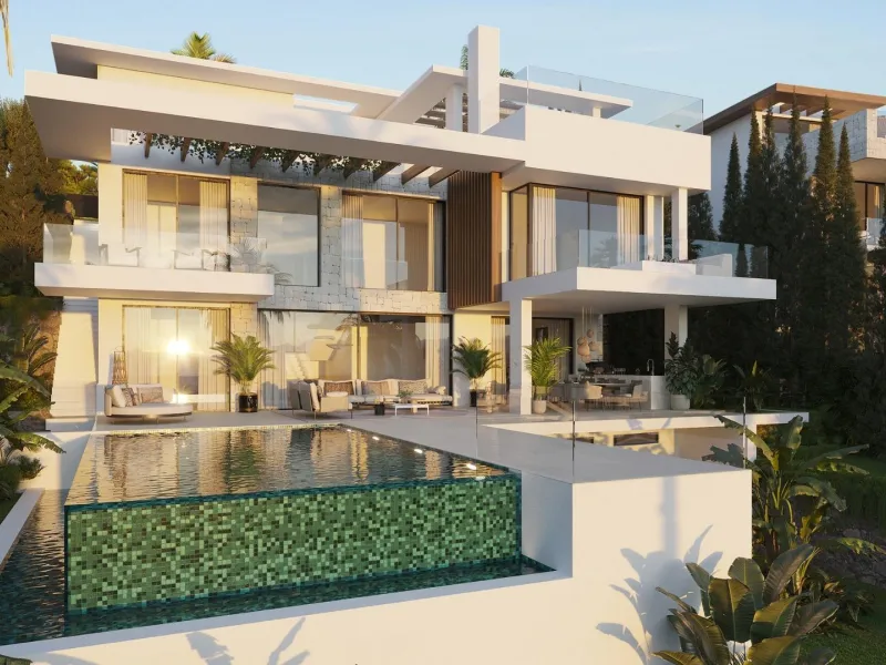 NEW BUILD LUXURY VILLA NEAR ESTEPONA& & Located in a picturesque and coveted setting amidst nature's splendour, Luxury Villas comprises a collection of 12 ophisticated and exclusive villas boasting contemporary aesthetics.& Nestled amongst the tr