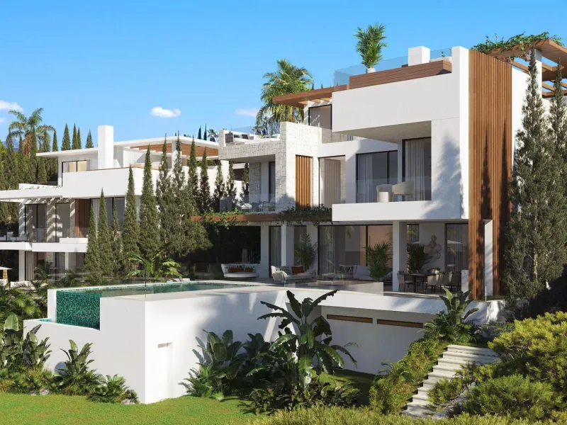 NEW BUILD LUXURY VILLA NEAR ESTEPONA& & Located in a picturesque and coveted setting amidst nature's splendour, Luxury Villas comprises a collection of 12 ophisticated and exclusive villas boasting contemporary aesthetics.& Nestled amongst the tr