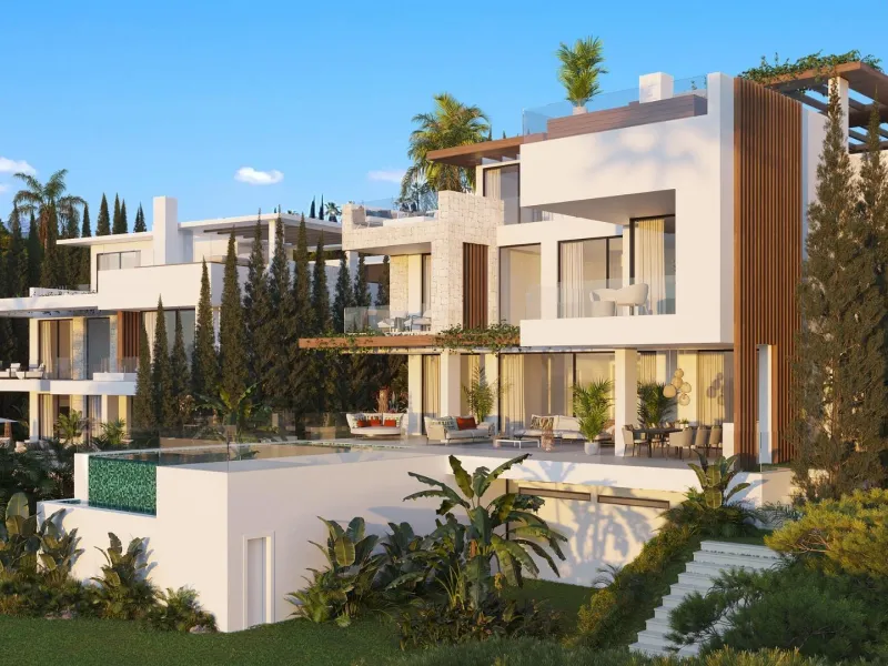 NEW BUILD LUXURY VILLA NEAR ESTEPONA& & Located in a picturesque and coveted setting amidst nature's splendour, Luxury Villas comprises a collection of 12 ophisticated and exclusive villas boasting contemporary aesthetics.& Nestled amongst the tr