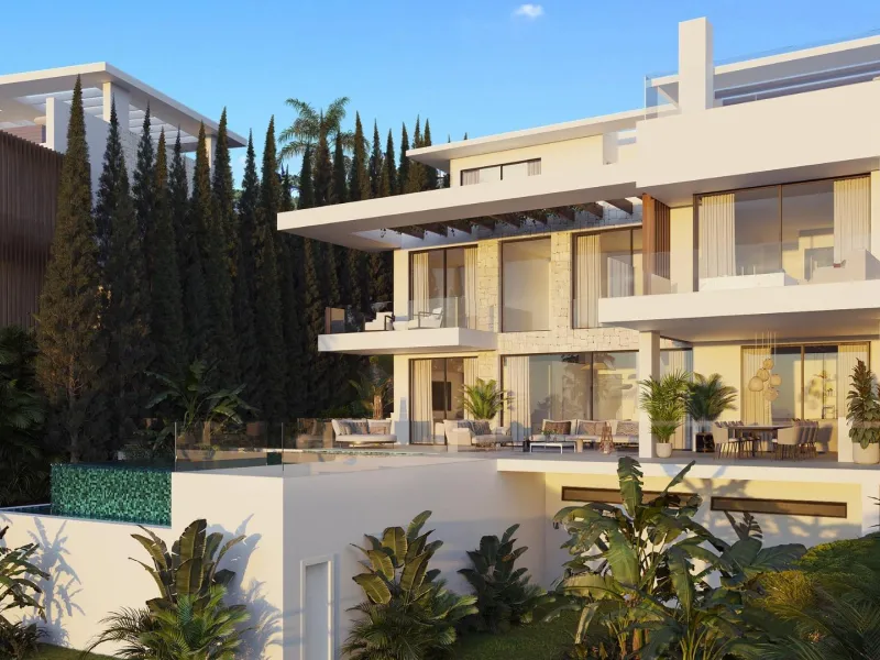 NEW BUILD LUXURY VILLA NEAR ESTEPONA& & Located in a picturesque and coveted setting amidst nature's splendour, Luxury Villas comprises a collection of 12 ophisticated and exclusive villas boasting contemporary aesthetics.& Nestled amongst the tr