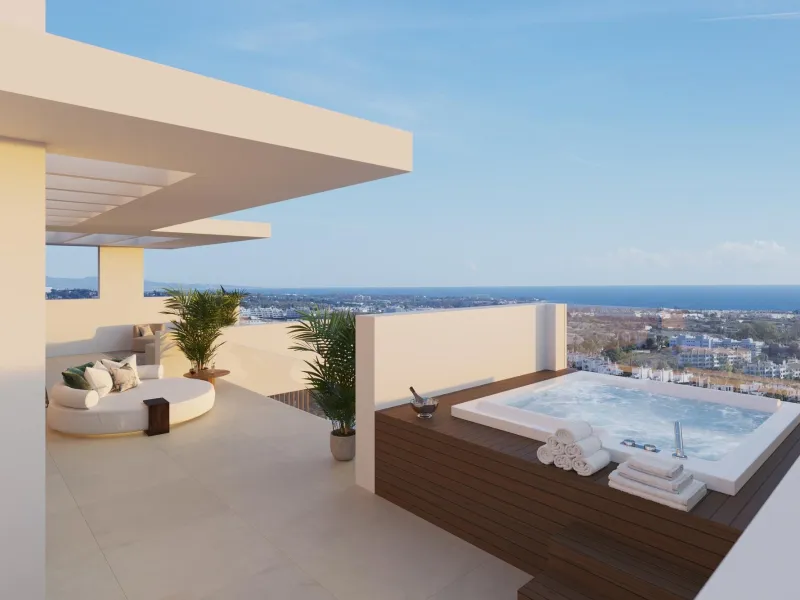 NEW BUILD LUXURY VILLA NEAR ESTEPONA& & Located in a picturesque and coveted setting amidst nature's splendour, Luxury Villas comprises a collection of 12 ophisticated and exclusive villas boasting contemporary aesthetics.& Nestled amongst the tr