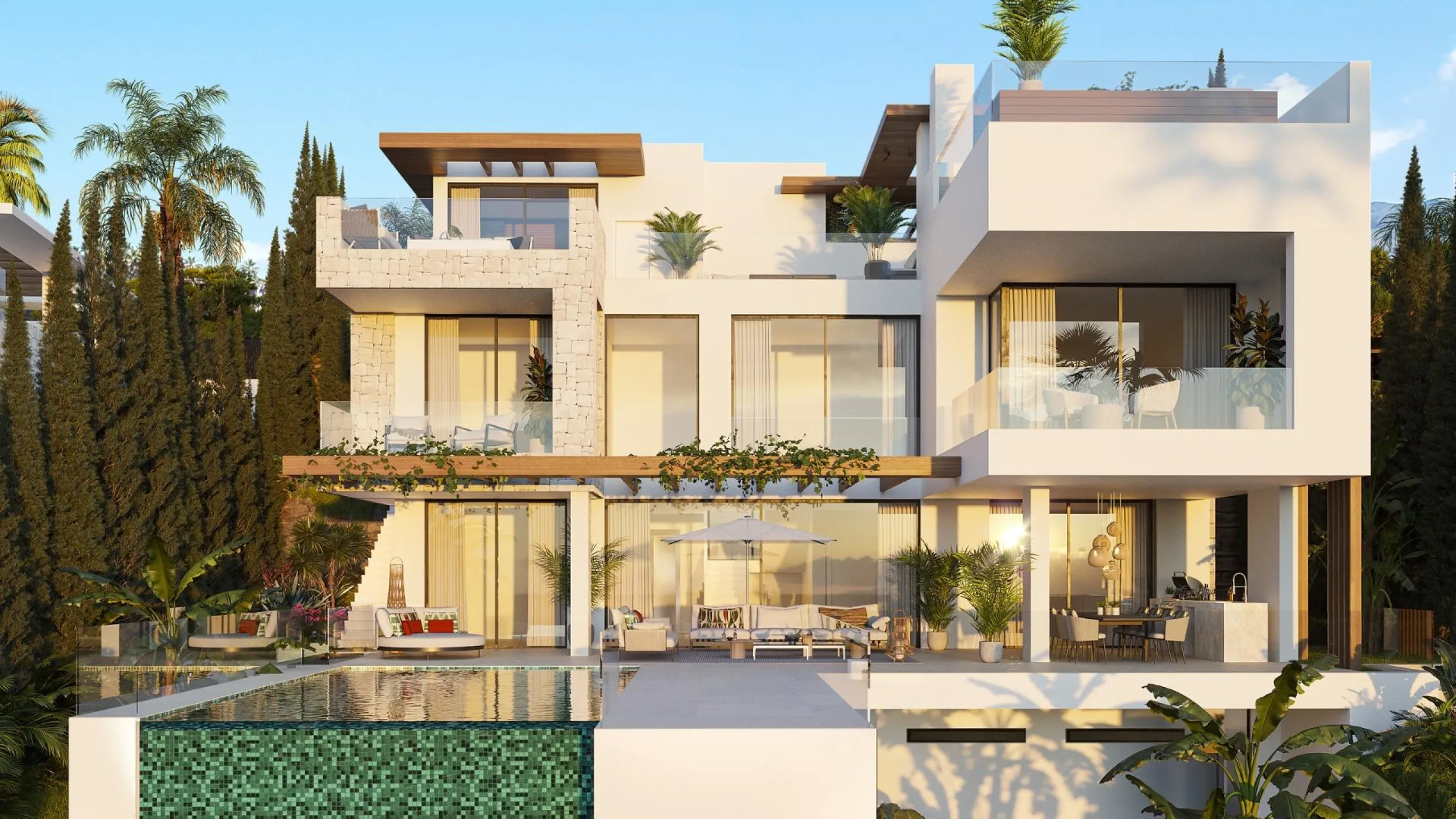 NEW BUILD LUXURY VILLA NEAR ESTEPONA& & Located in a picturesque and coveted setting amidst nature's splendour, Luxury Villas comprises a collection of 12 ophisticated and exclusive villas boasting contemporary aesthetics.& Nestled amongst the tr
