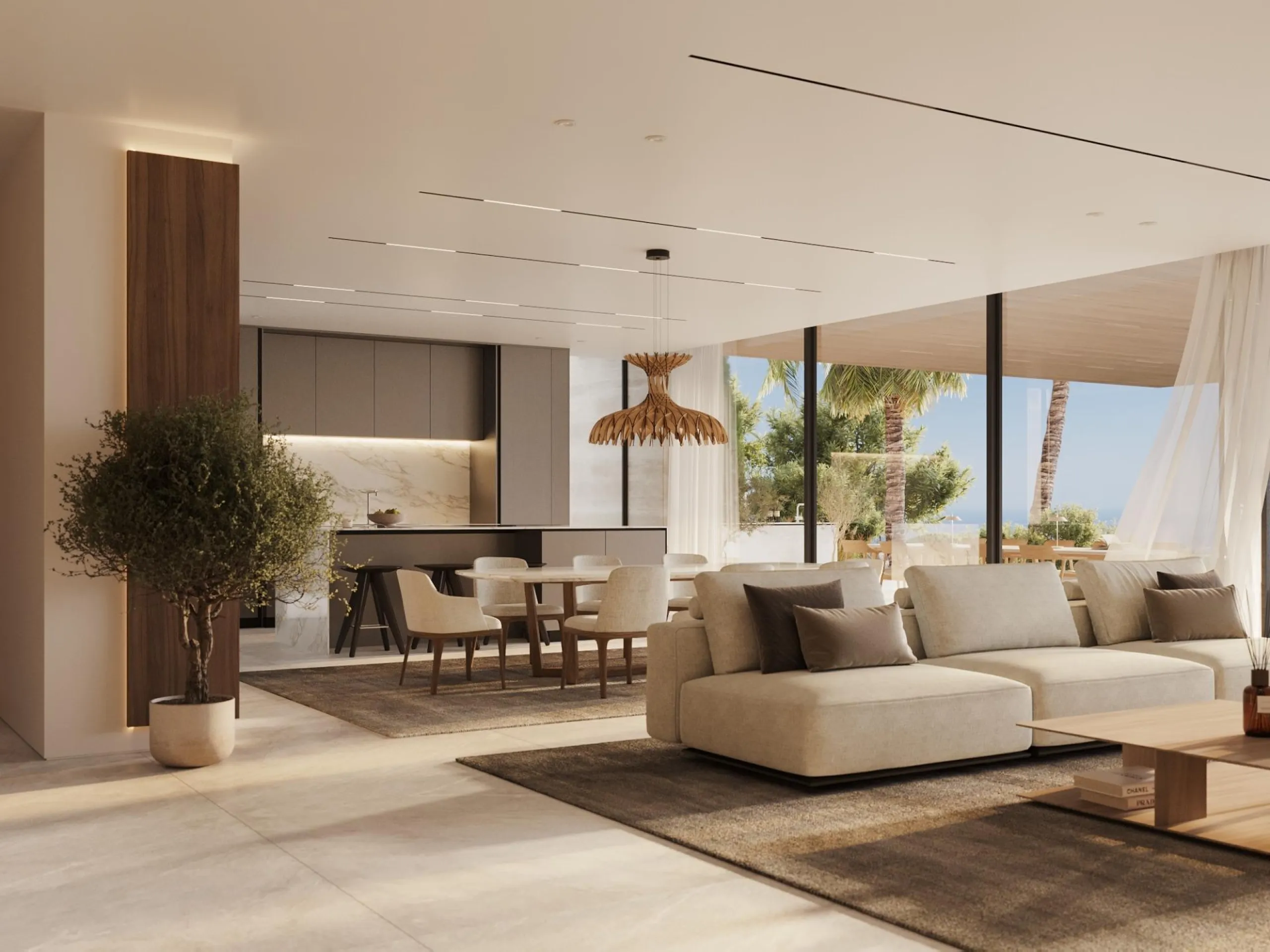 LUXURY NEW BUILD VILLAS WITH SEA VIEW IN BENAHAVIS& & Residential is the perfect symbiosis of luxury and sustainability. The project has been greatly influenced by the constant dialogue with nature in order to mimic it without altering its condition