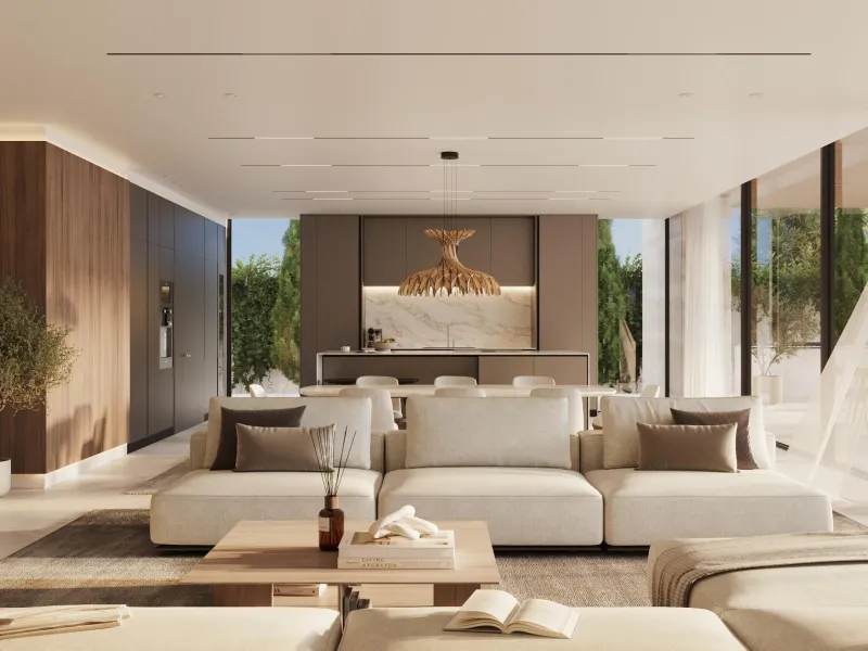 LUXURY NEW BUILD VILLAS WITH SEA VIEW IN BENAHAVIS& & Residential is the perfect symbiosis of luxury and sustainability. The project has been greatly influenced by the constant dialogue with nature in order to mimic it without altering its condition