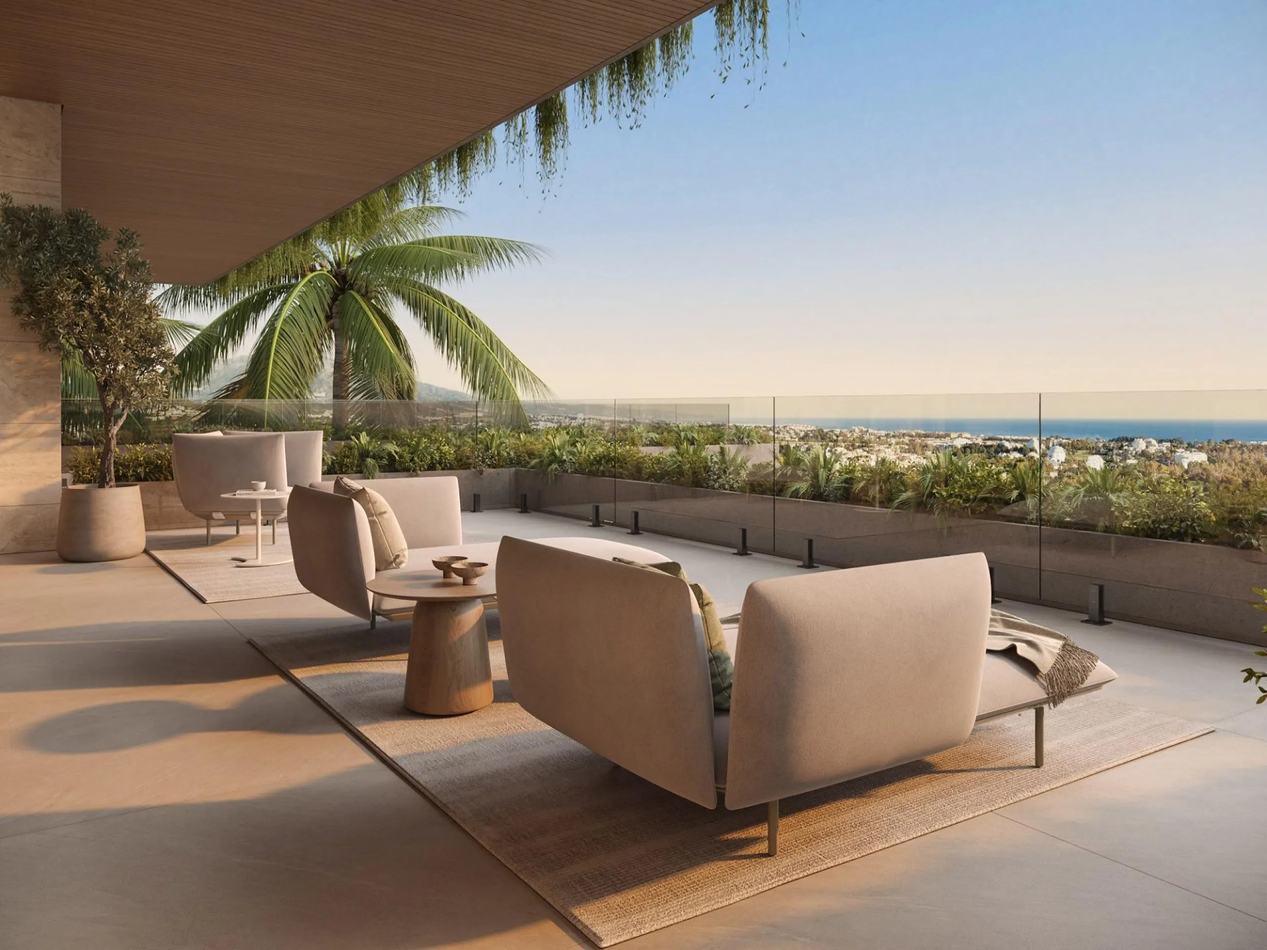 LUXURY NEW BUILD VILLAS WITH SEA VIEW IN BENAHAVIS& & Residential is the perfect symbiosis of luxury and sustainability. The project has been greatly influenced by the constant dialogue with nature in order to mimic it without altering its condition