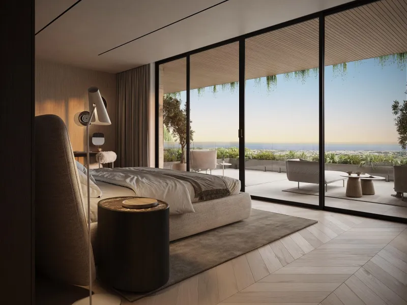 LUXURY NEW BUILD VILLAS WITH SEA VIEW IN BENAHAVIS& & Residential is the perfect symbiosis of luxury and sustainability. The project has been greatly influenced by the constant dialogue with nature in order to mimic it without altering its condition