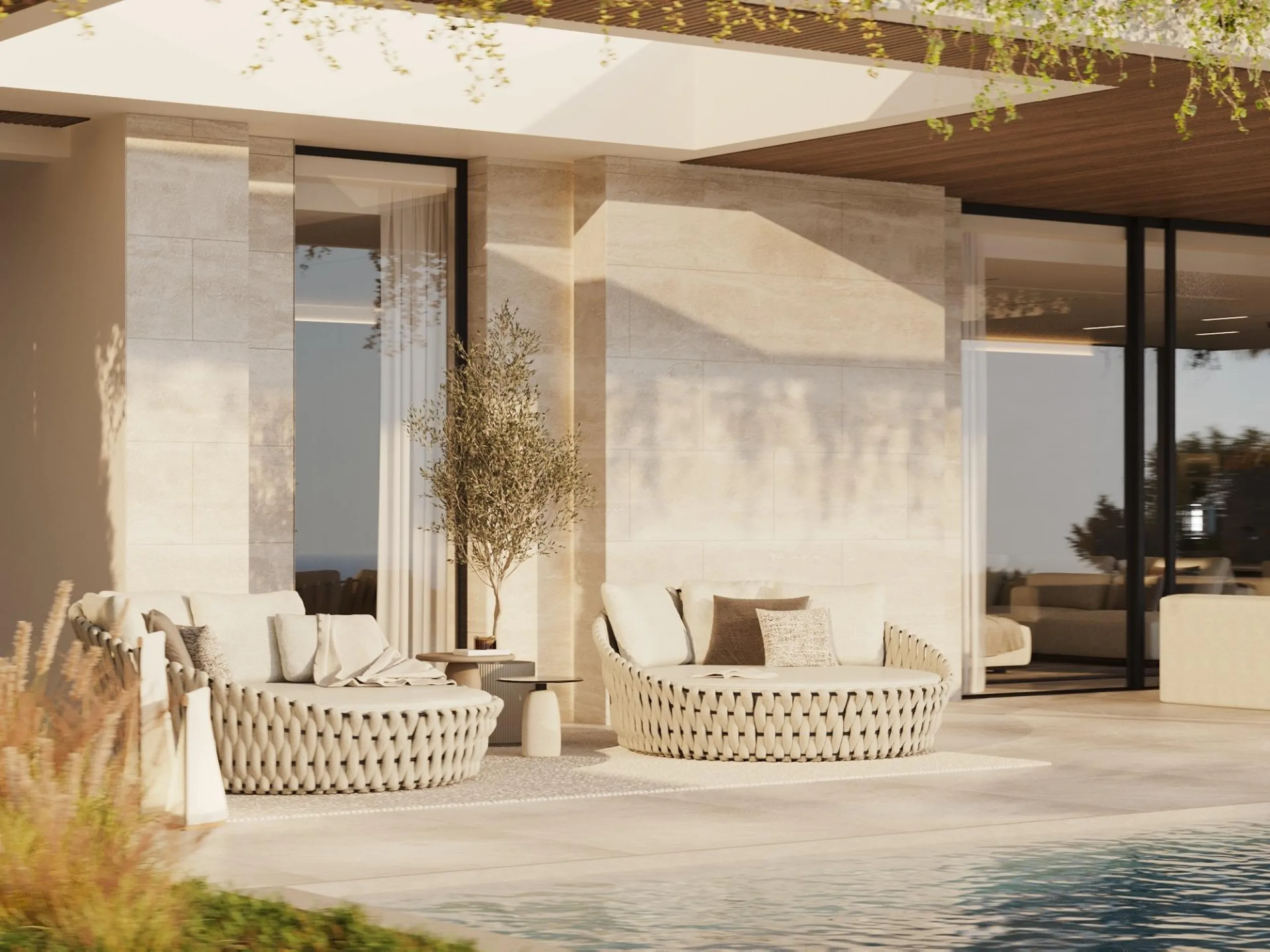 LUXURY NEW BUILD VILLAS WITH SEA VIEW IN BENAHAVIS& & Residential is the perfect symbiosis of luxury and sustainability. The project has been greatly influenced by the constant dialogue with nature in order to mimic it without altering its condition