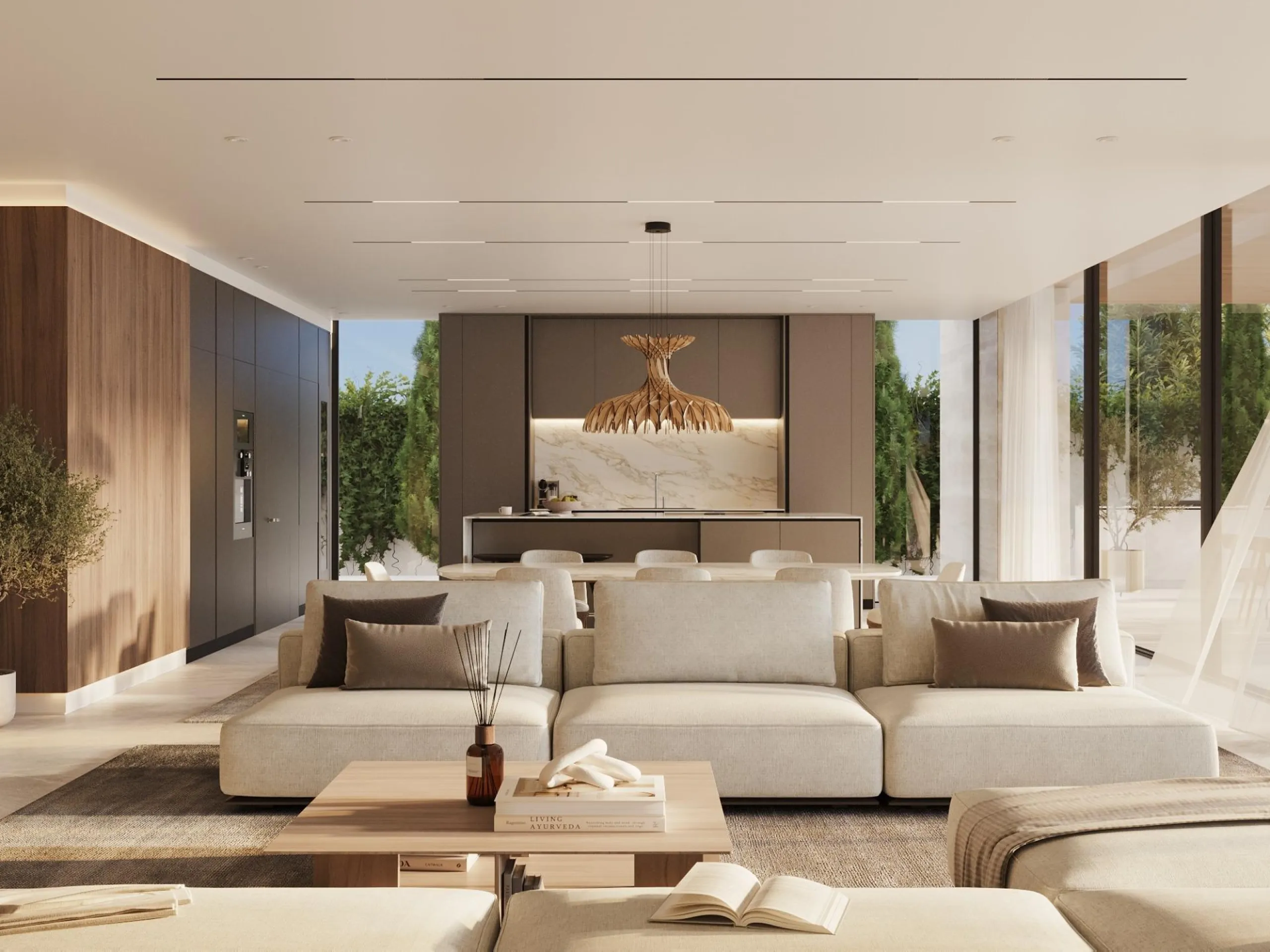 LUXURY NEW BUILD VILLAS WITH SEA VIEW IN BENAHAVIS& & Residential is the perfect symbiosis of luxury and sustainability. The project has been greatly influenced by the constant dialogue with nature in order to mimic it without altering its condition
