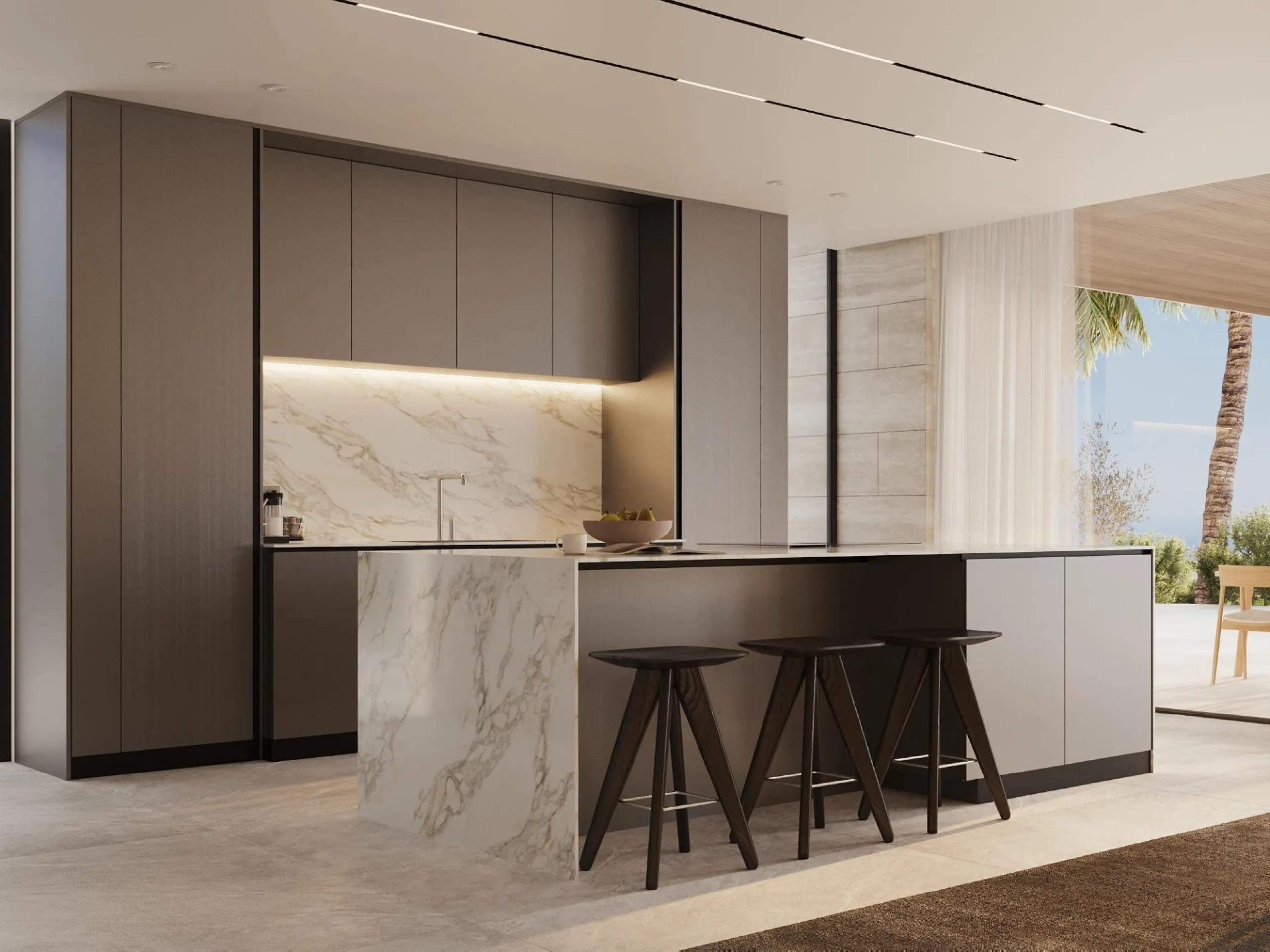 LUXURY NEW BUILD VILLAS WITH SEA VIEW IN BENAHAVIS& & Residential is the perfect symbiosis of luxury and sustainability. The project has been greatly influenced by the constant dialogue with nature in order to mimic it without altering its condition