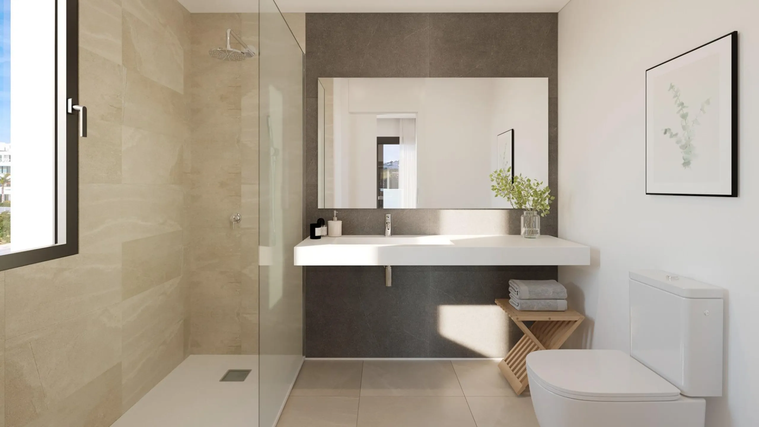 NEW BUILD SEMI-DETACHED VILLAS NEAR ESTEPONA& & New Build exclusive residential complex consisting of 50 contemporary style semi-detached villas comprising of a large living room, open plan fitted kitchen equipped with top brand appliances, 3 bedroo